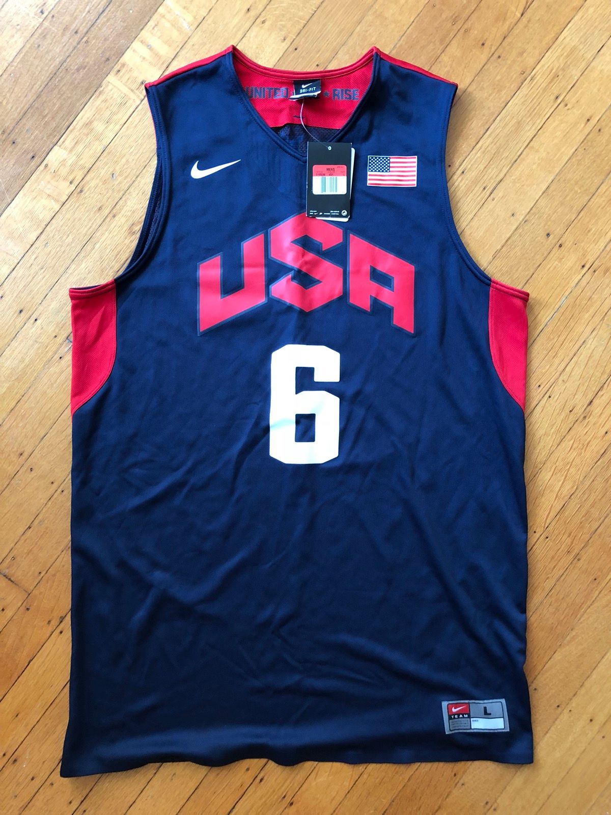 Nike 2012 USA Olympic Basketball Jersey Lebron James #6 Size US L / EU 52-54 / 3 - 1 Preview