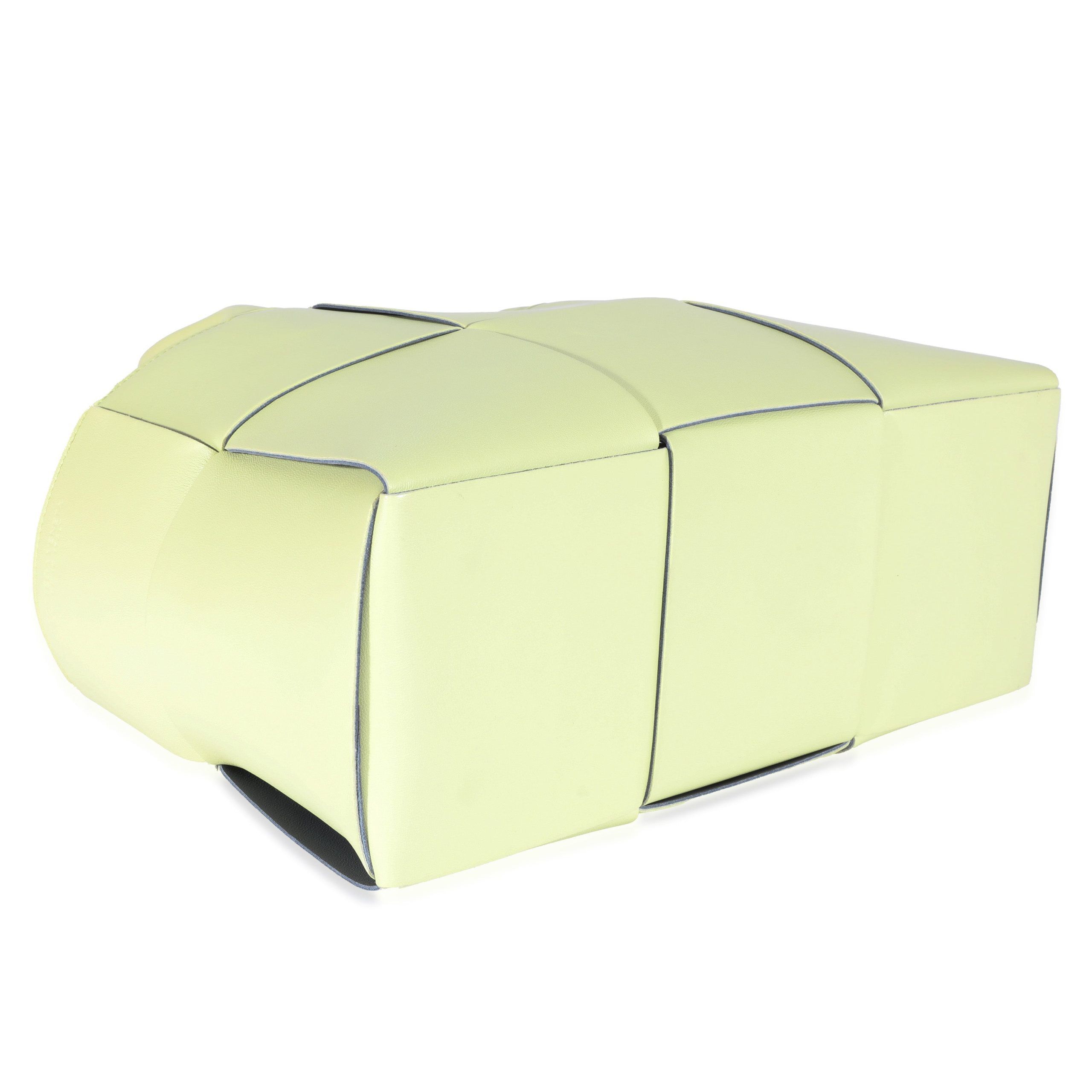 Bottega Veneta Lemon Intrecciato Napa Lambskin Small Arco Tote