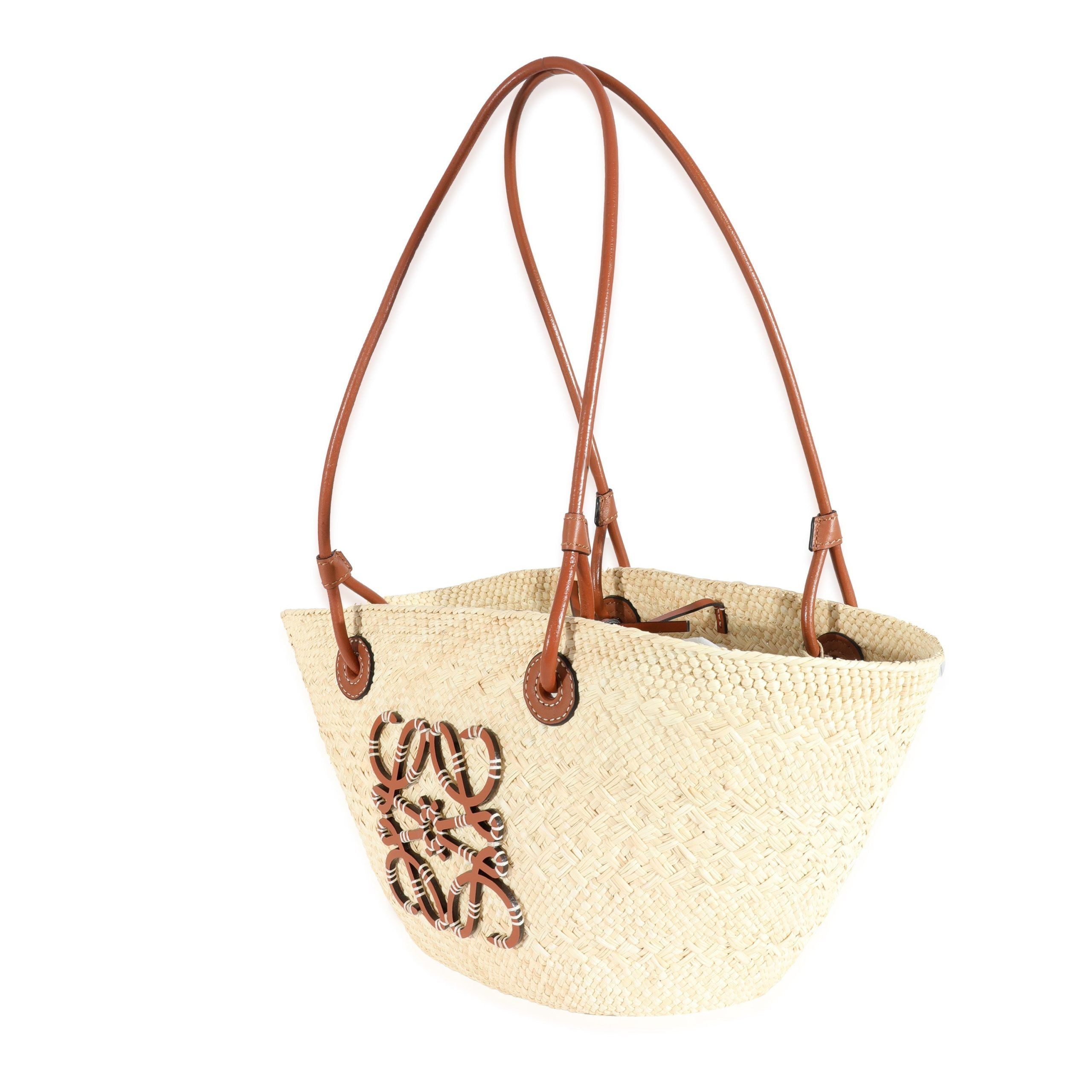 Loewe Loewe Raffia Small Anagram Basket Tote Size ONE SIZE - 2 Thumbnail