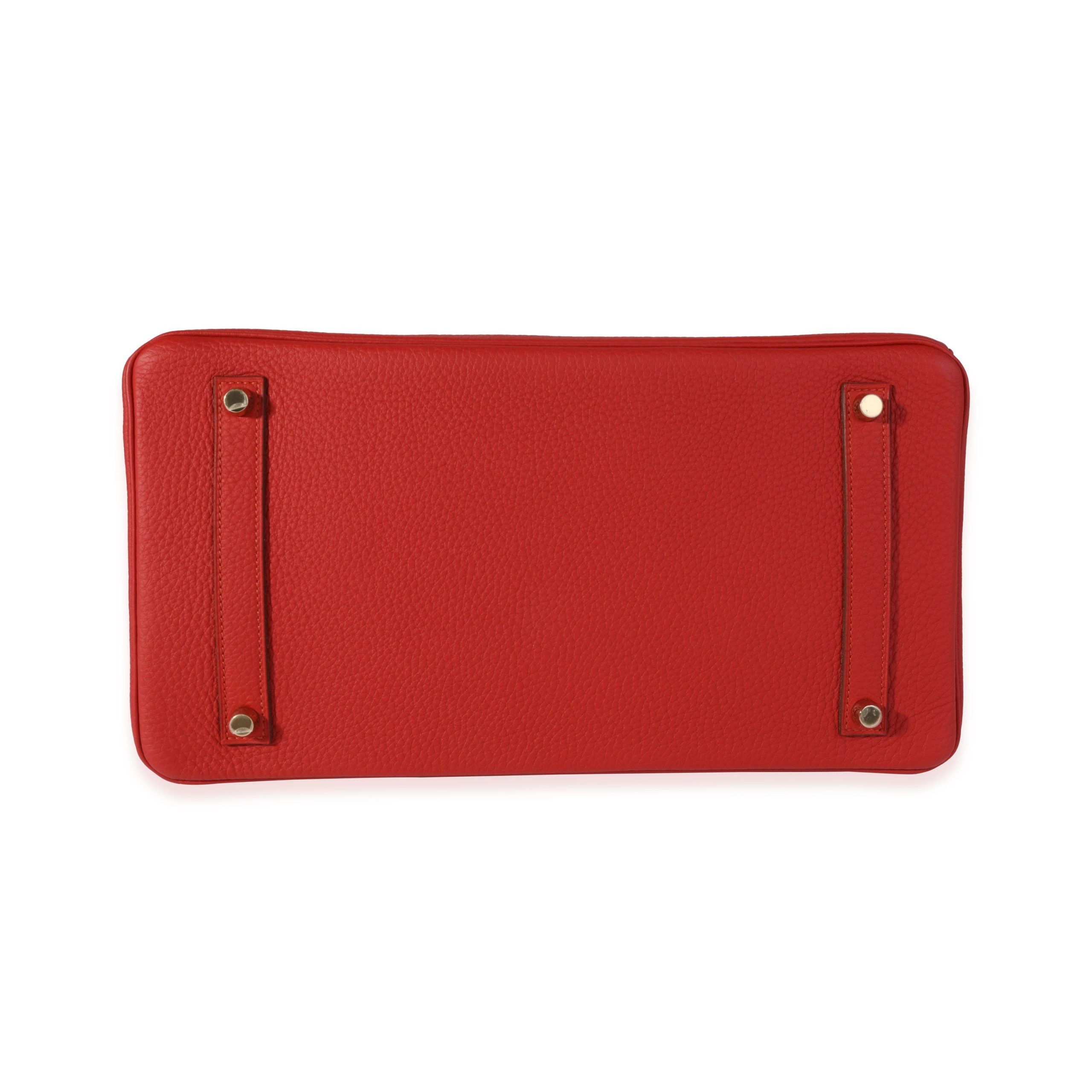 Hermès Geranium Togo Birkin 35 GHW
