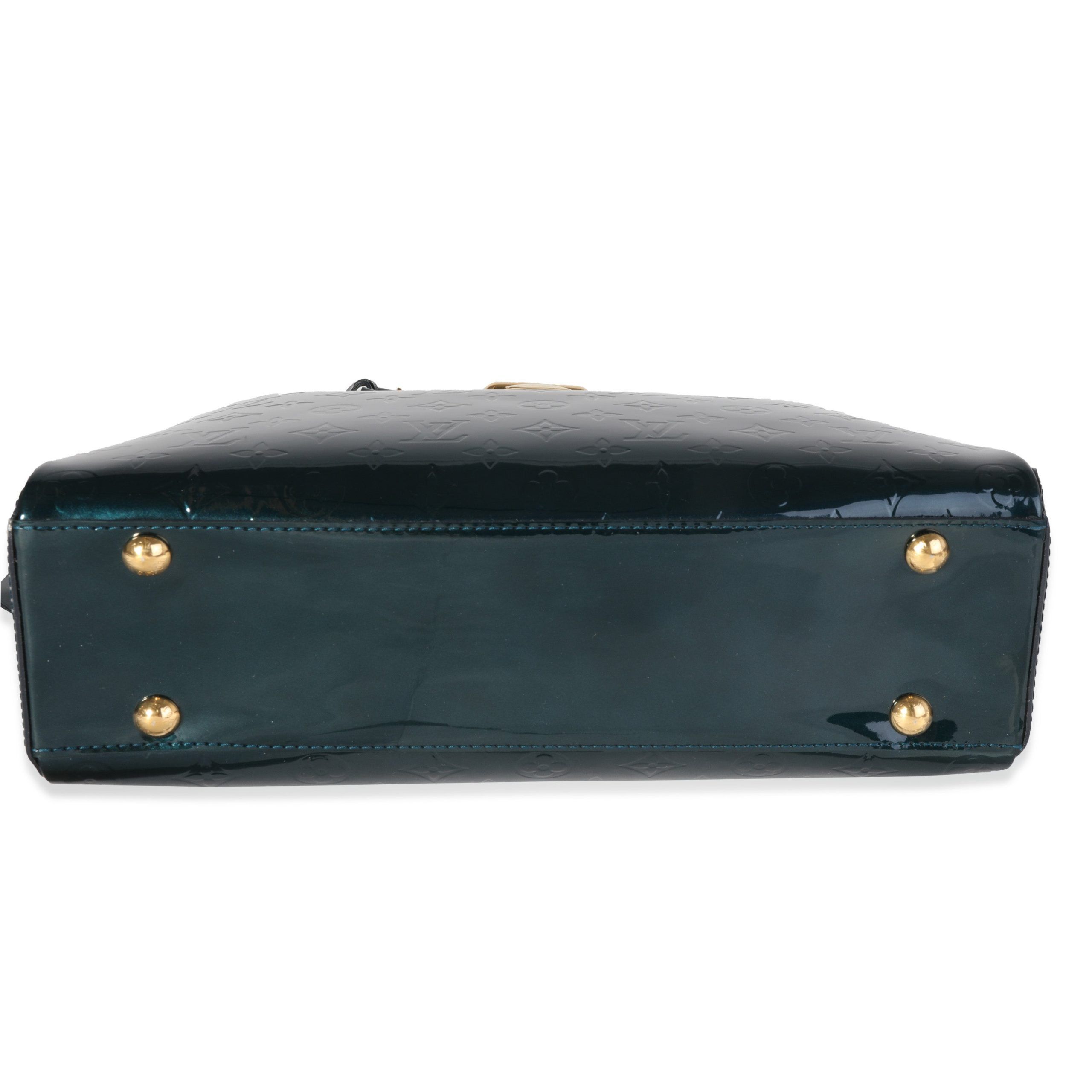 Louis Vuitton Bleu Nuit Vernis ブルーニュイ Louis Vuitton Bleu Nuit Monogram Vernis Alma GM Bag | Yoogi's Closet