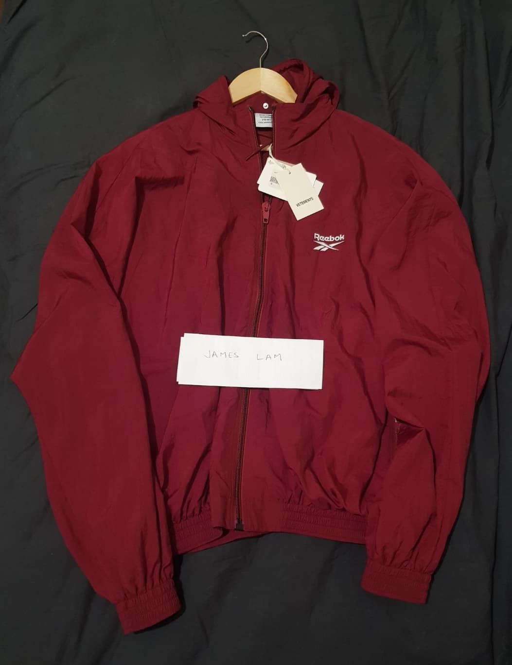 VETEMENTS X REEBOK REWORKED TRACK JACKET