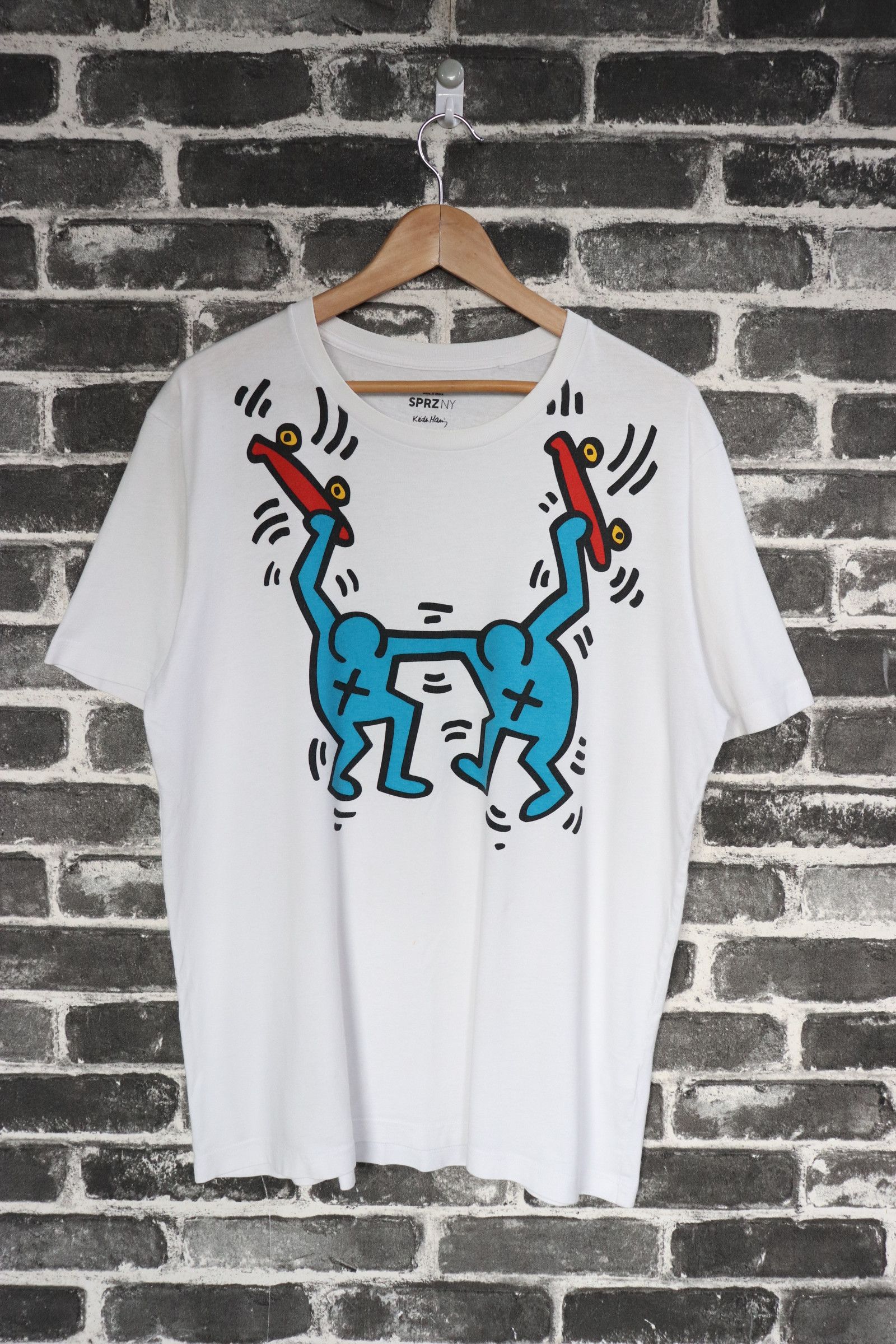 Vintage KEITH HARING Tshirt Skate Buddy CrossOVER KAWS? Wear Not SUPREME Wtaps Fuct