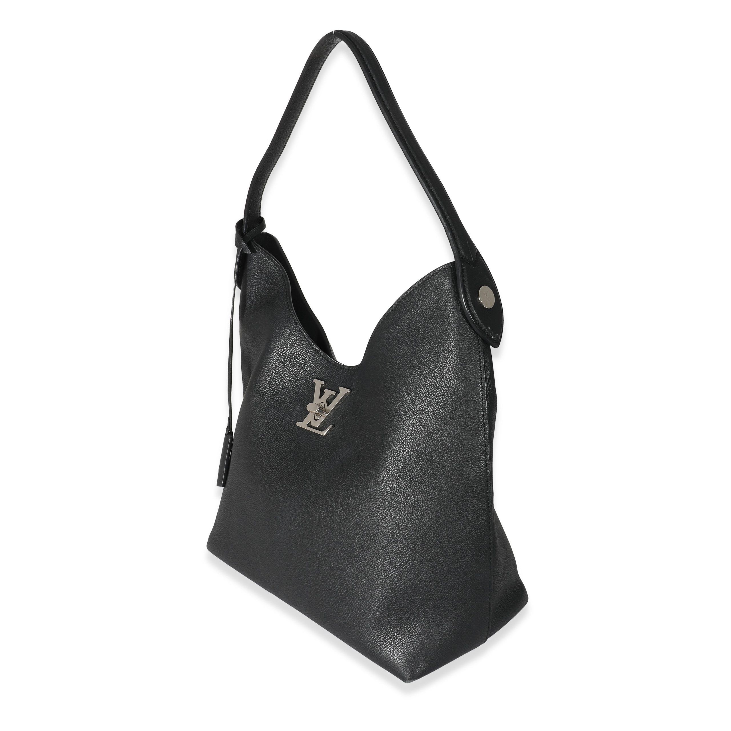 Louis Vuitton Black Calfskin Lockme Hobo