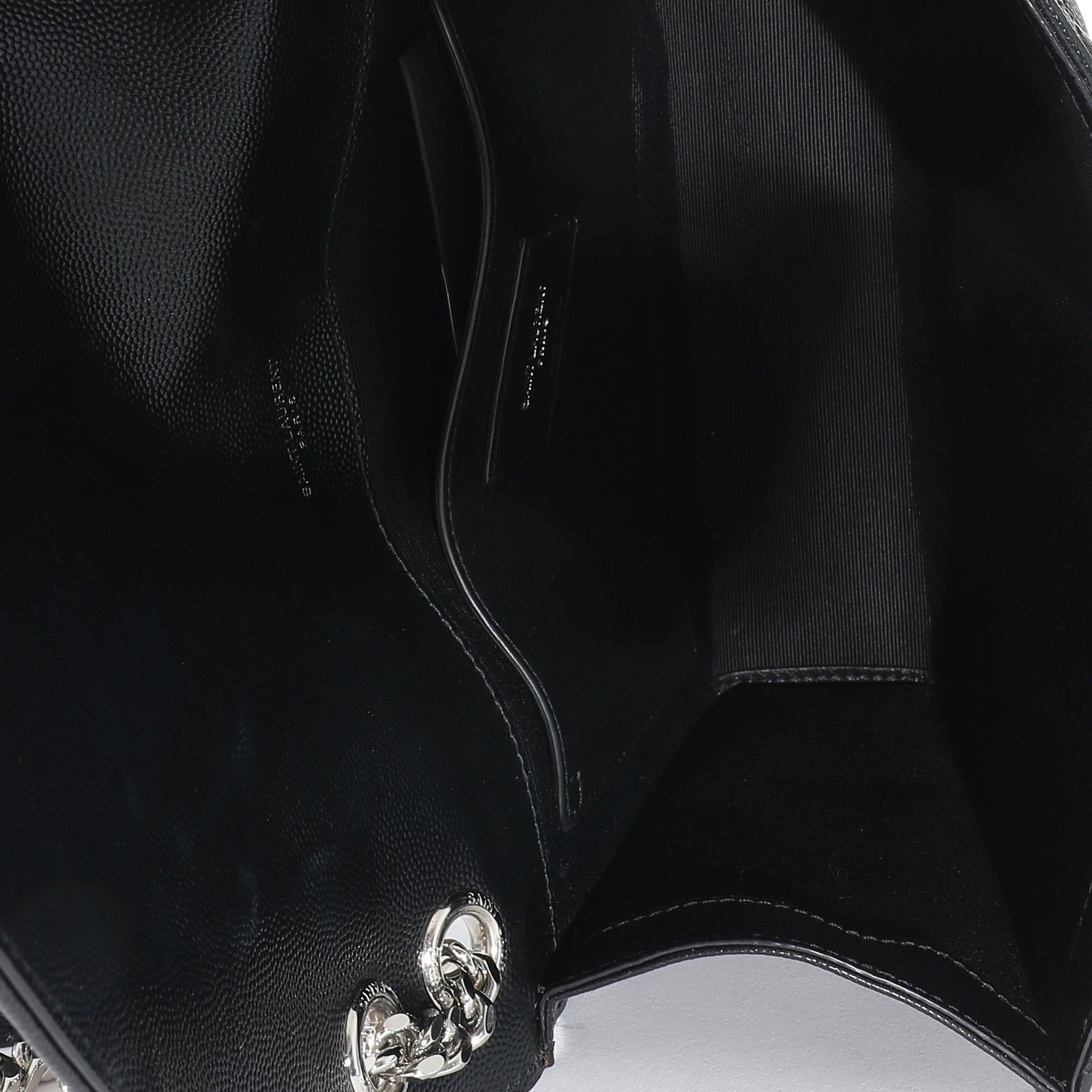 Yves Saint Laurent Saint Laurent Black Mix Matelassé Grain De Poudre Medium Envelope Bag Size ONE SIZE - 9 Preview