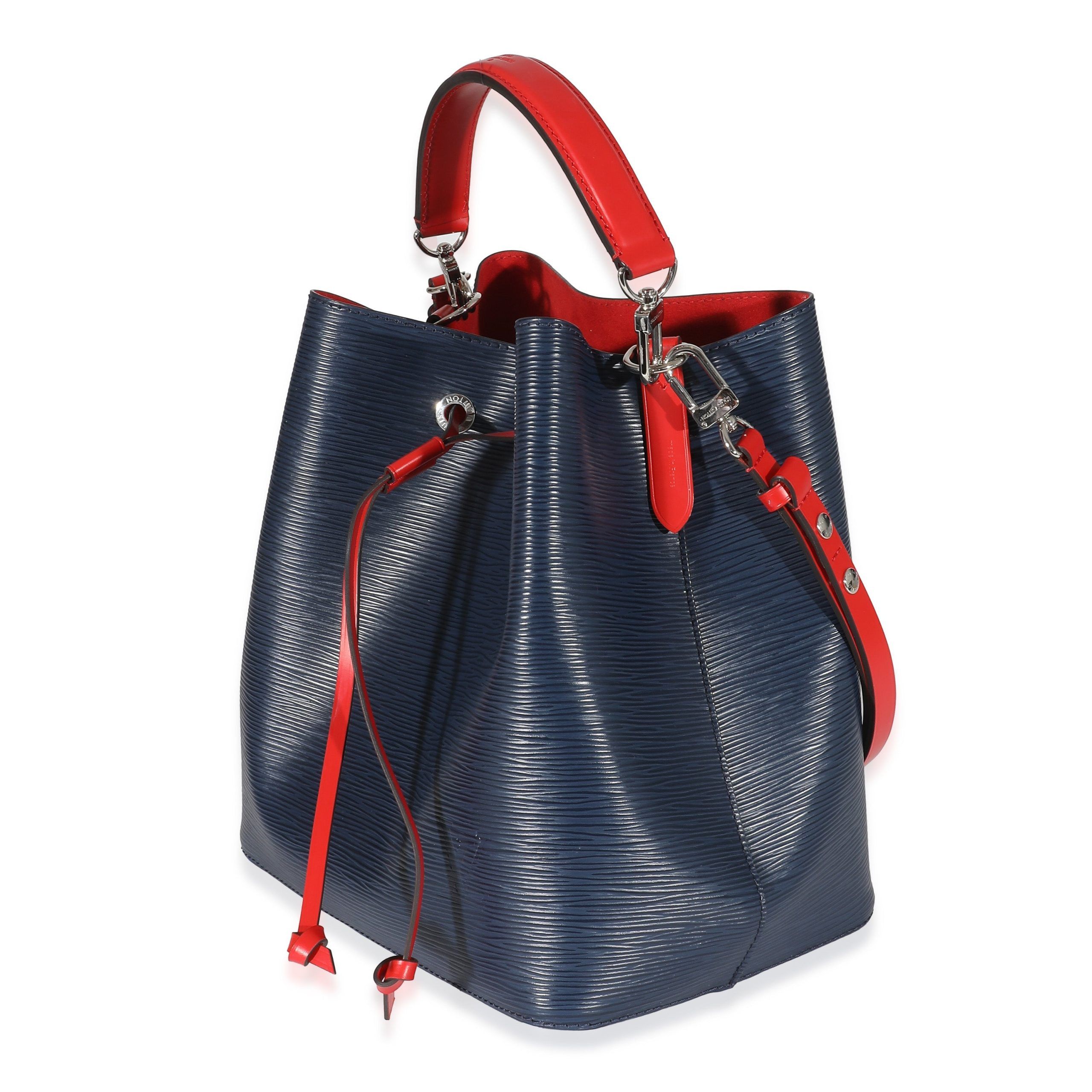 Louis Vuitton Coquelicot Indigo Epi NéoNoé MM