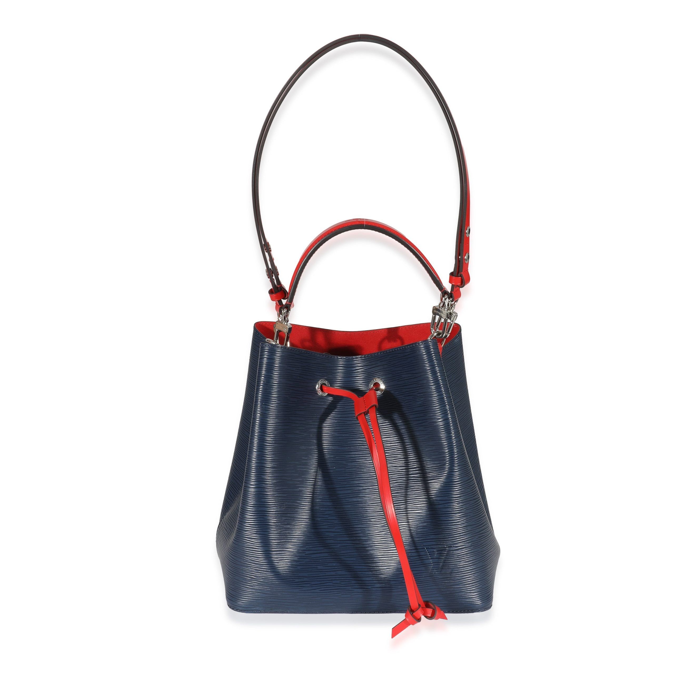 Louis Vuitton Coquelicot Indigo Epi NéoNoé MM