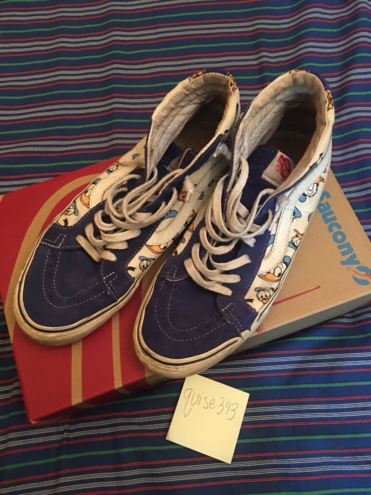 Disney Vans Vans Disney Donald Duck Sk8 Hi Grailed