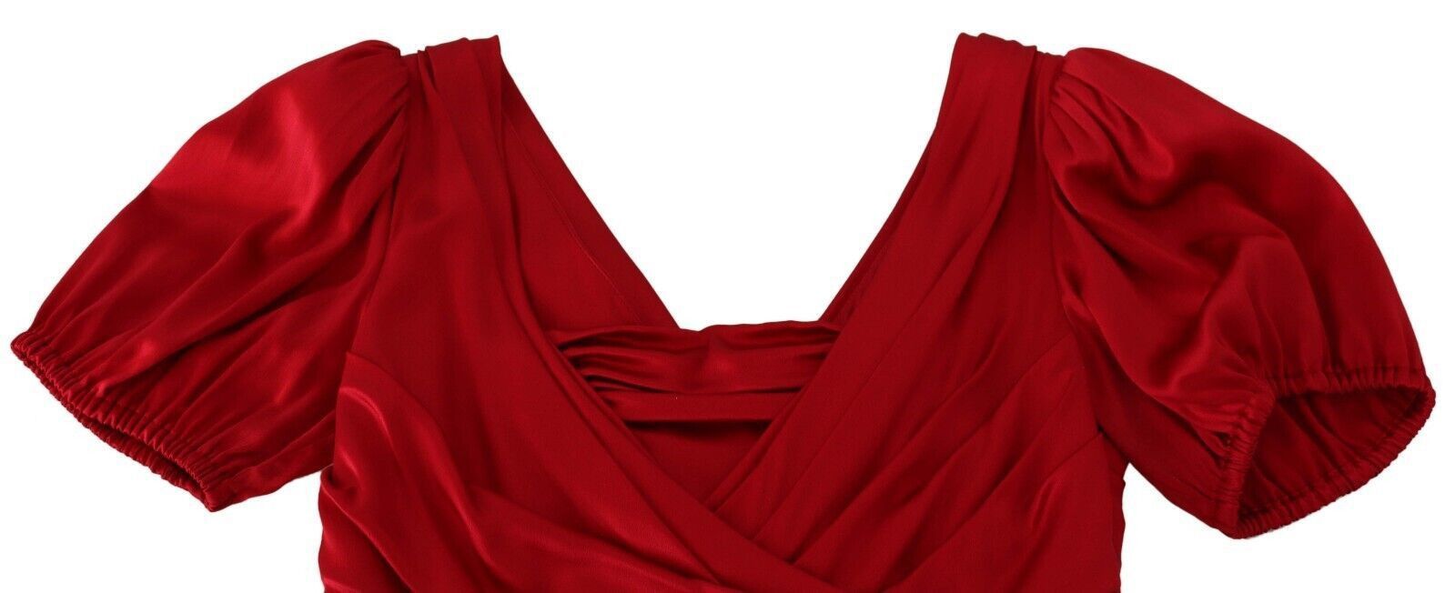 Dolce & Gabbana Dolce & Gabbana Red Silk Stretch Sheath Mermaid Gown ...
