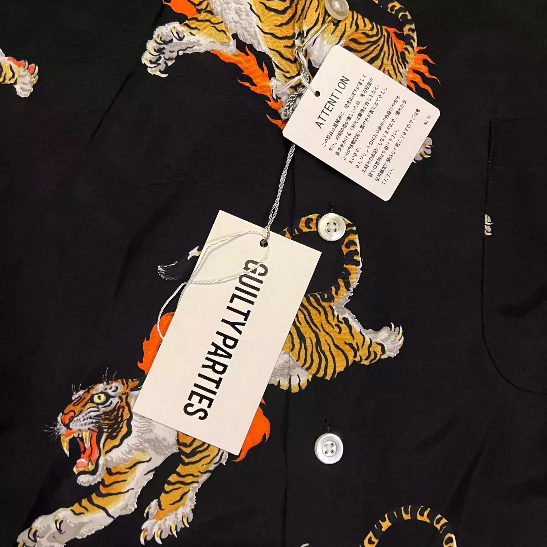 Wacko Maria22Aw Tiger Hawaiian Shirt