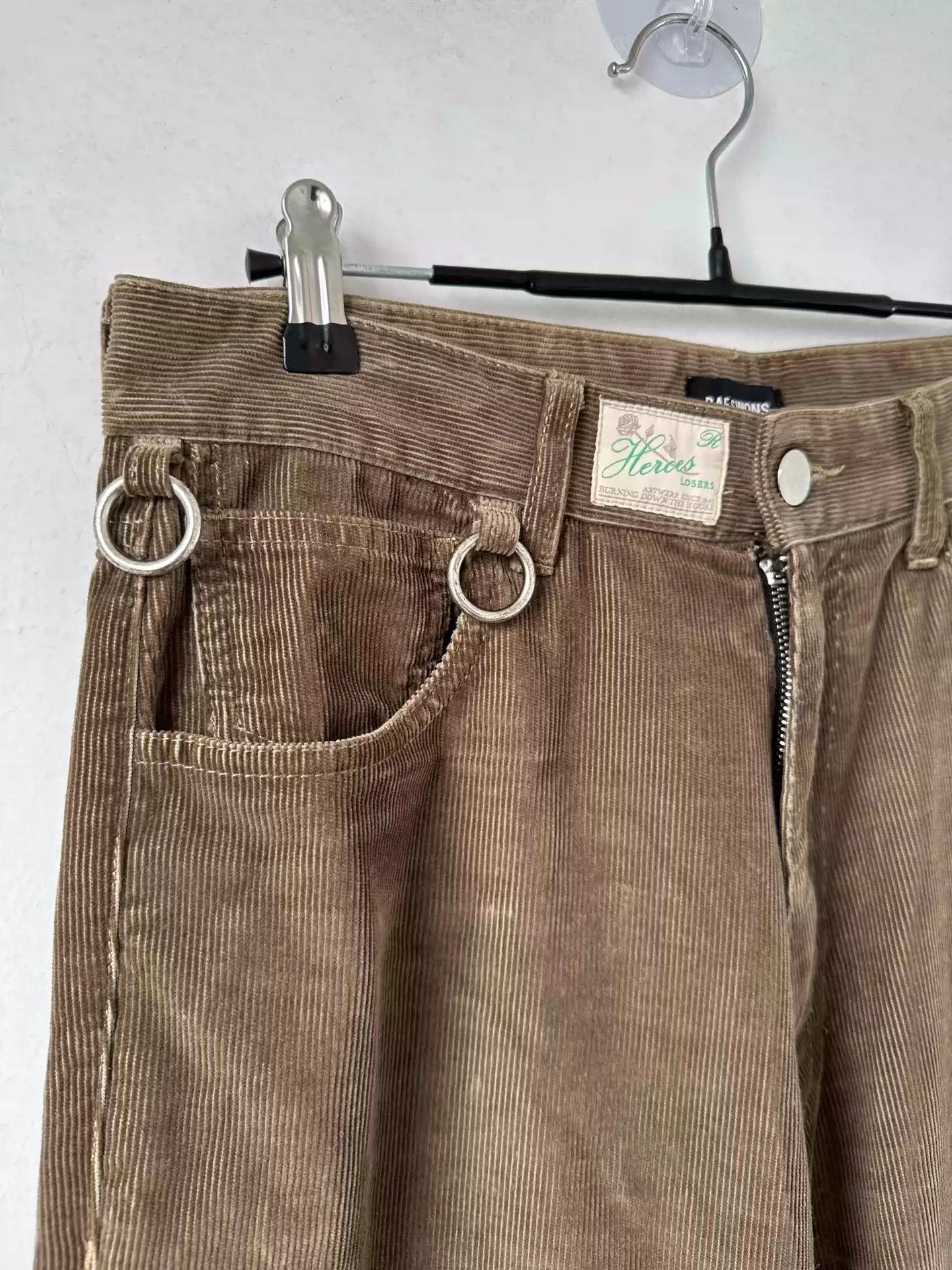 Raf Simons Raf simons 19aw relaxed fit corduroy loop buckle micro pants Size US 28 / EU 44 - 5 Thumbnail