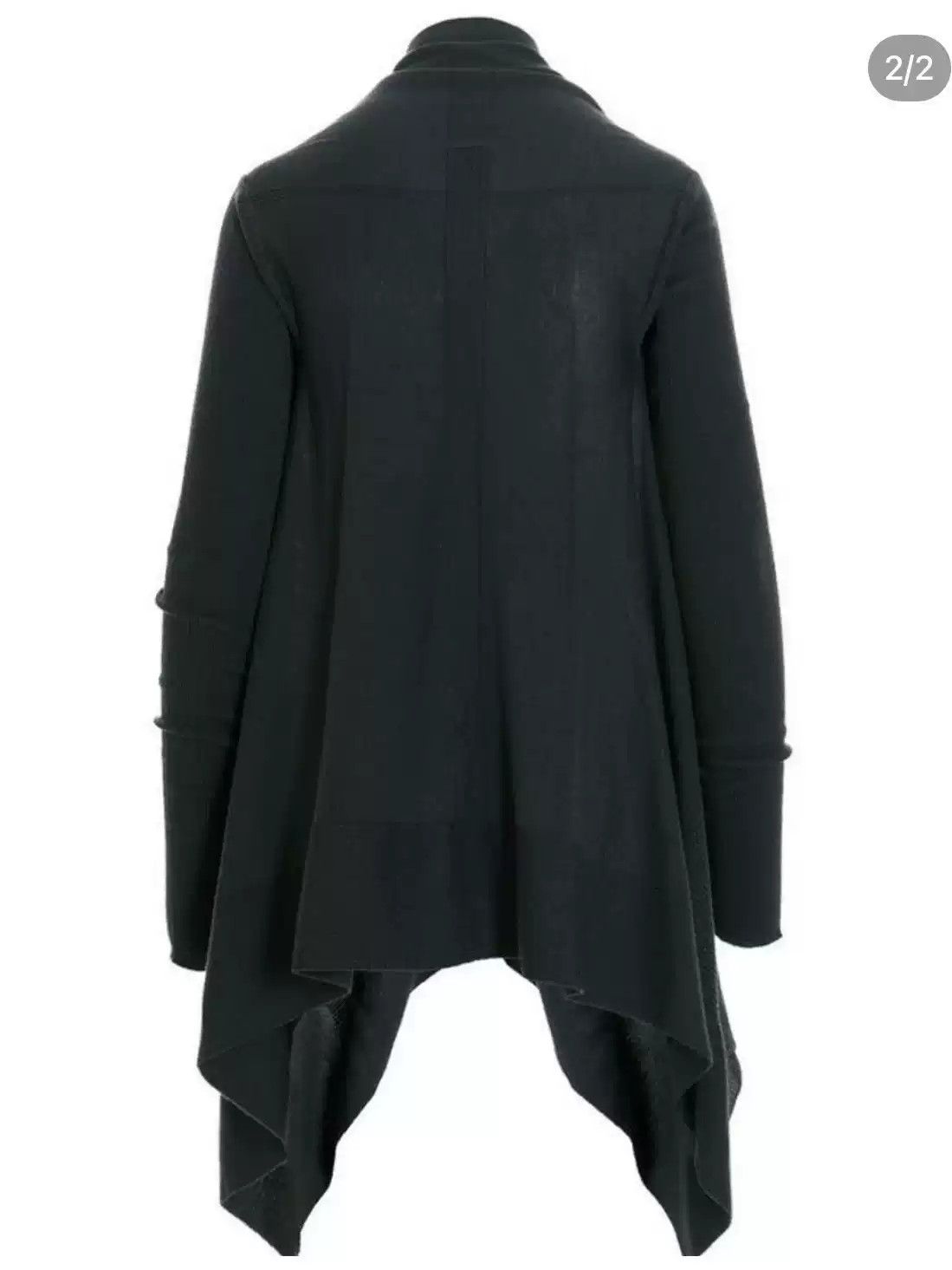 Rick Owens RickOwens 23FW black wool cardigan Size US S / EU 44-46 / 1 - 2 Thumbnail