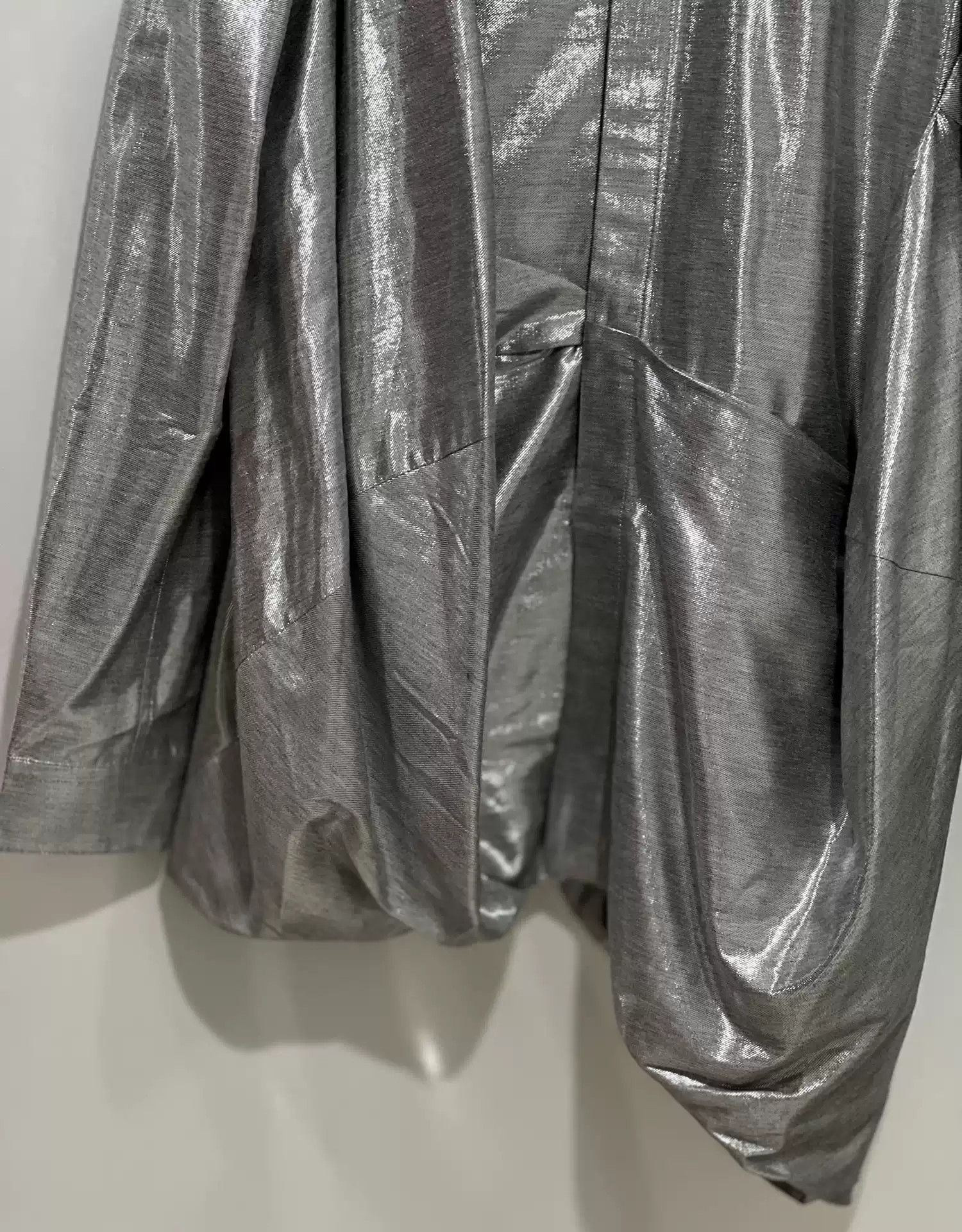 Rick Owens RICKOWENS, shiny silver coat Size US L / EU 52-54 / 3 - 2 Thumbnail
