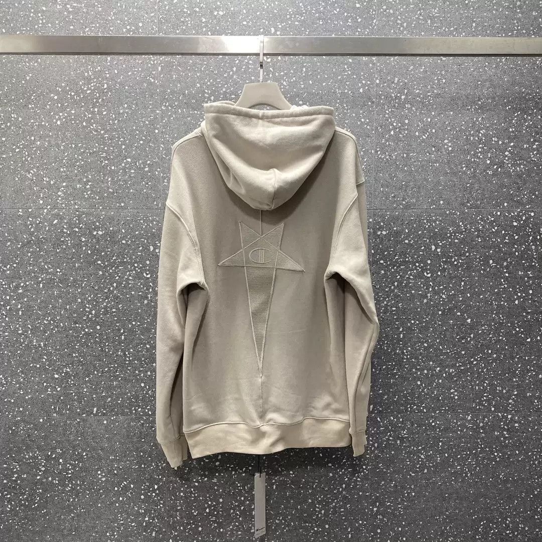 Rick owens X Champio joint pocket hoodie sweater
