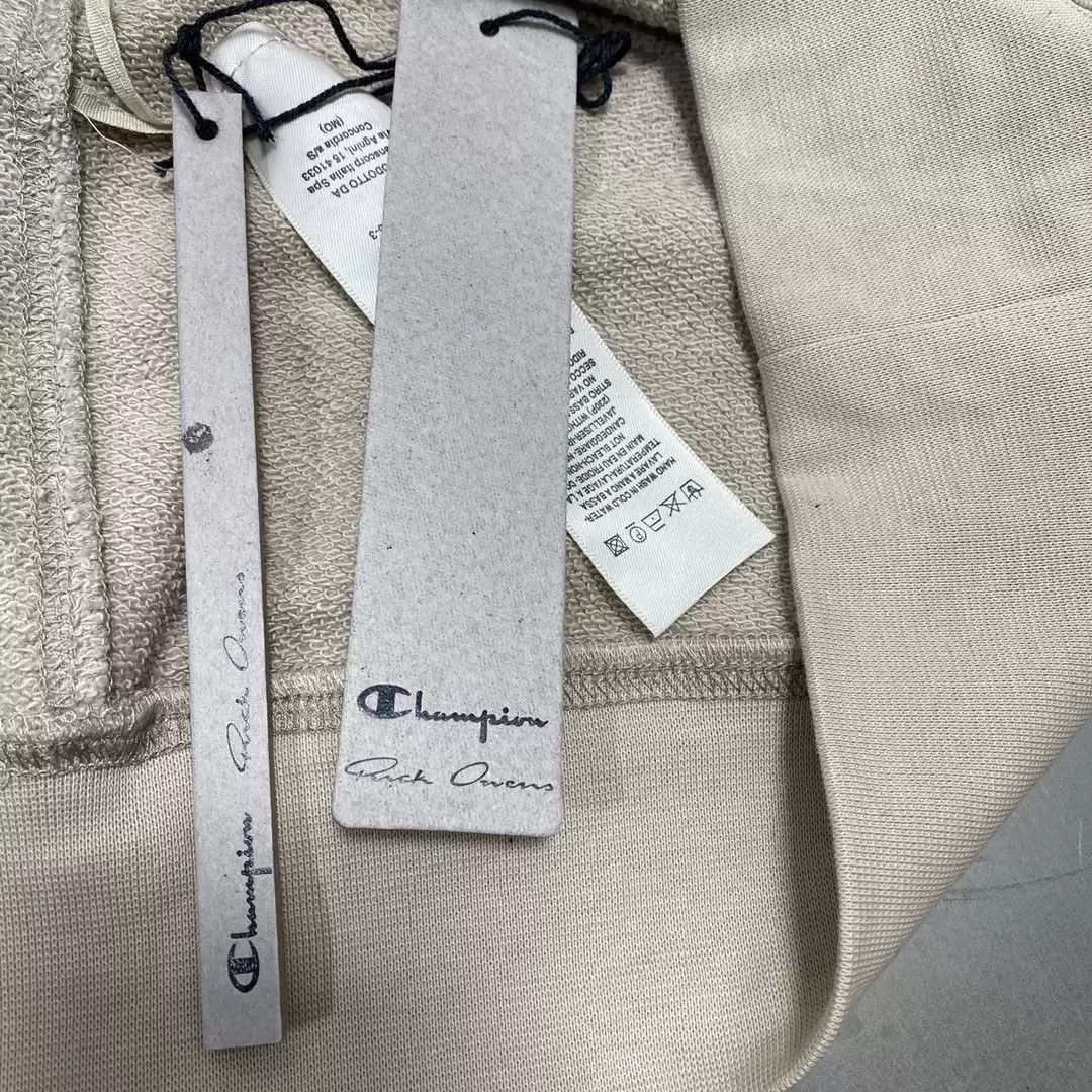 Rick owens X Champio joint pocket hoodie sweater