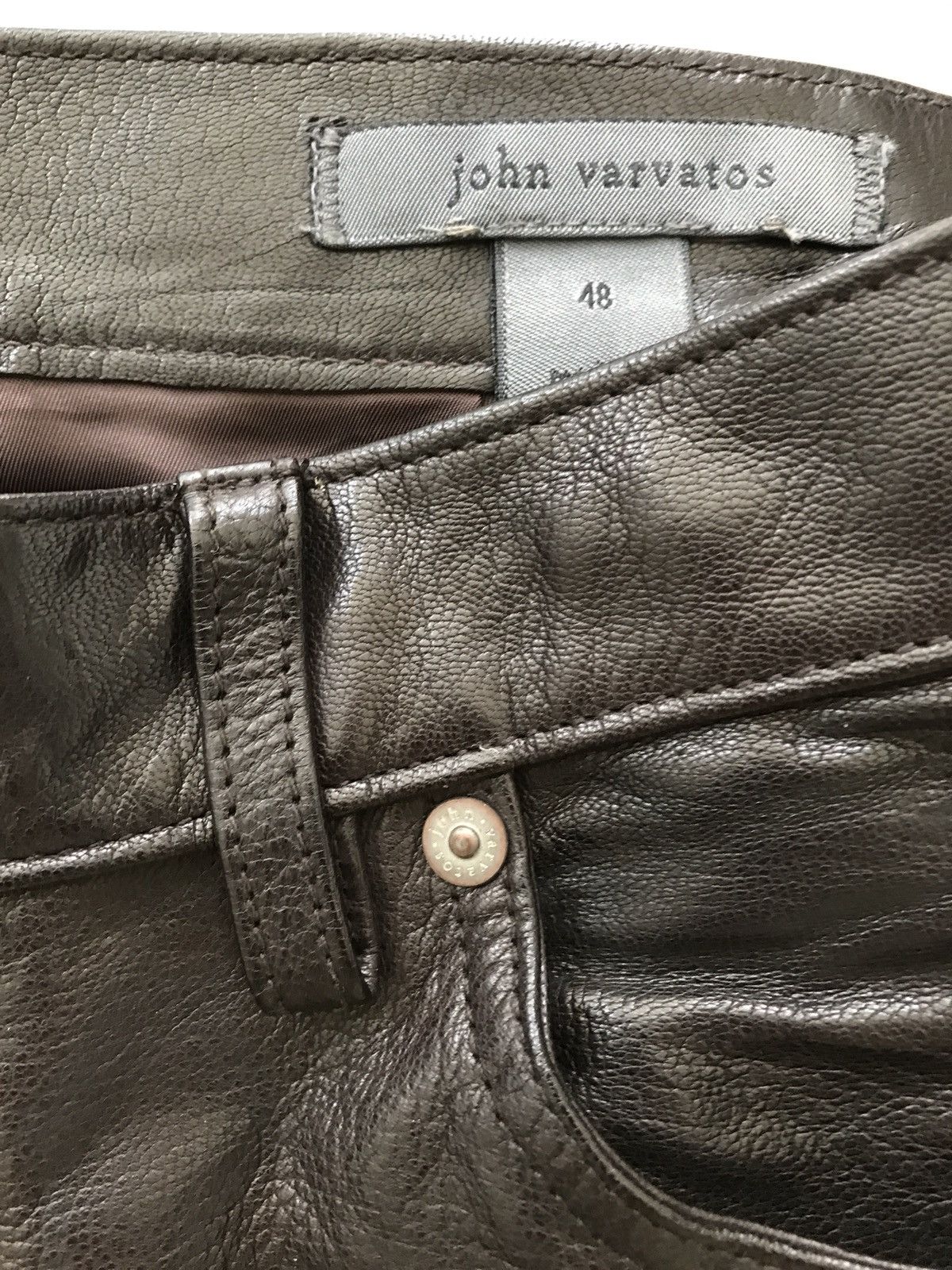 John varvatos leather pants fashion