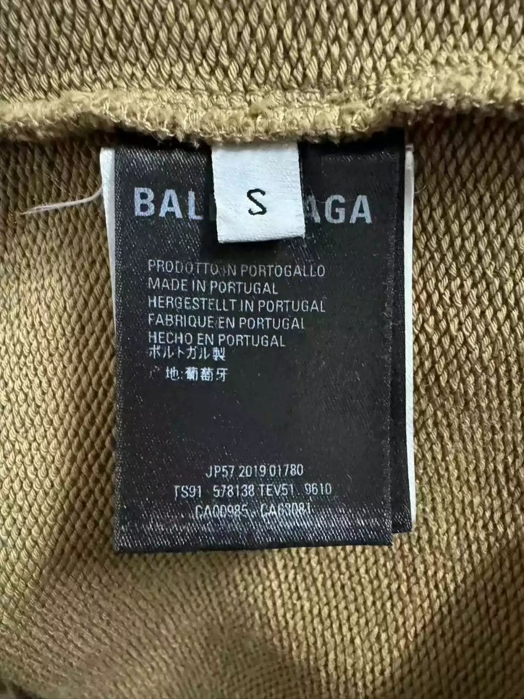 Balenciaga khaki wheat ear hoodie