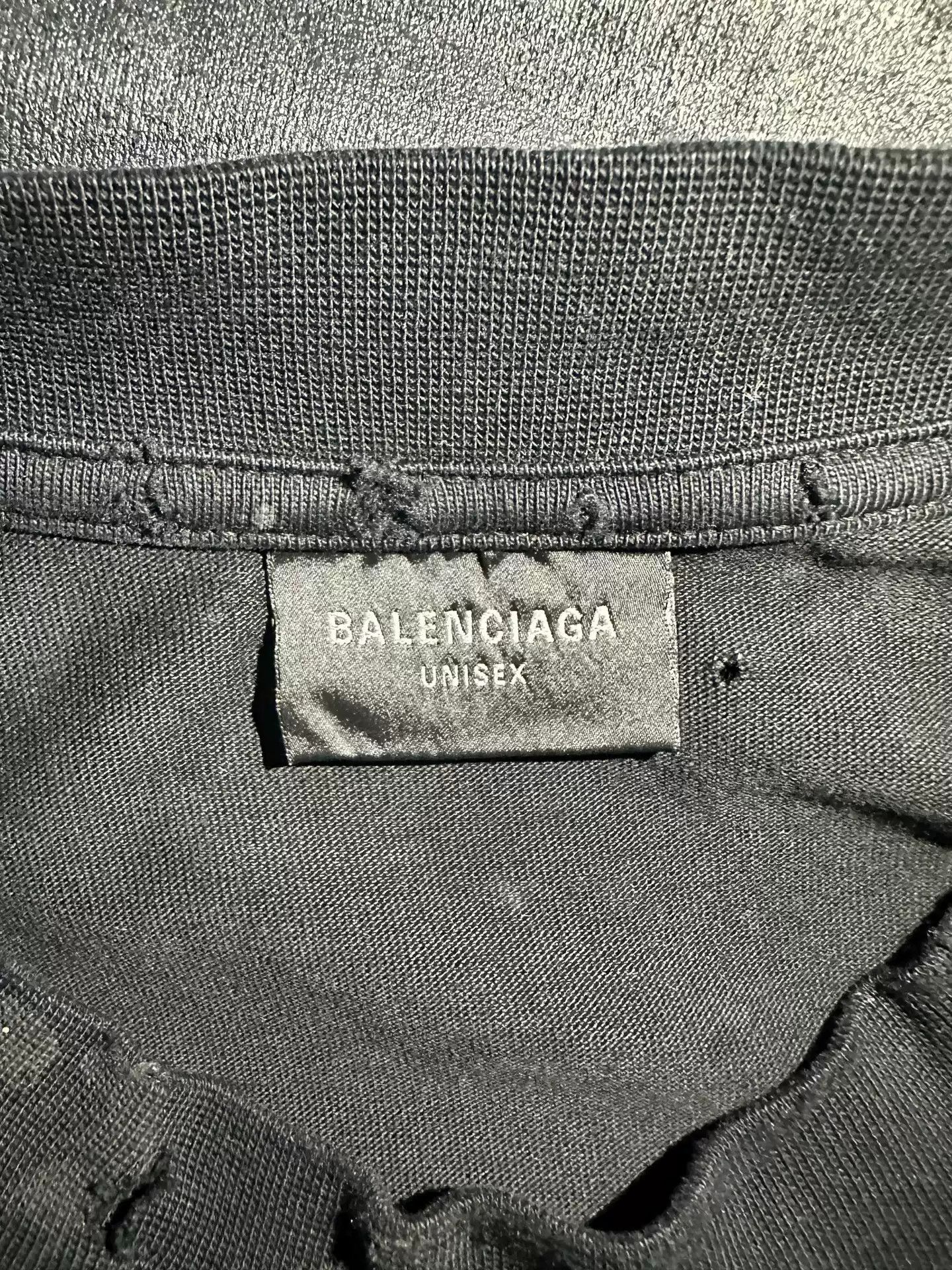 Balenciaga Balenciaga 23FW Mud Dyed Iron Tower Damaged Brushed with Wax Used Main Tower Long sleeved Sweater Size US S / EU 44-46 / 1 - 6 Thumbnail