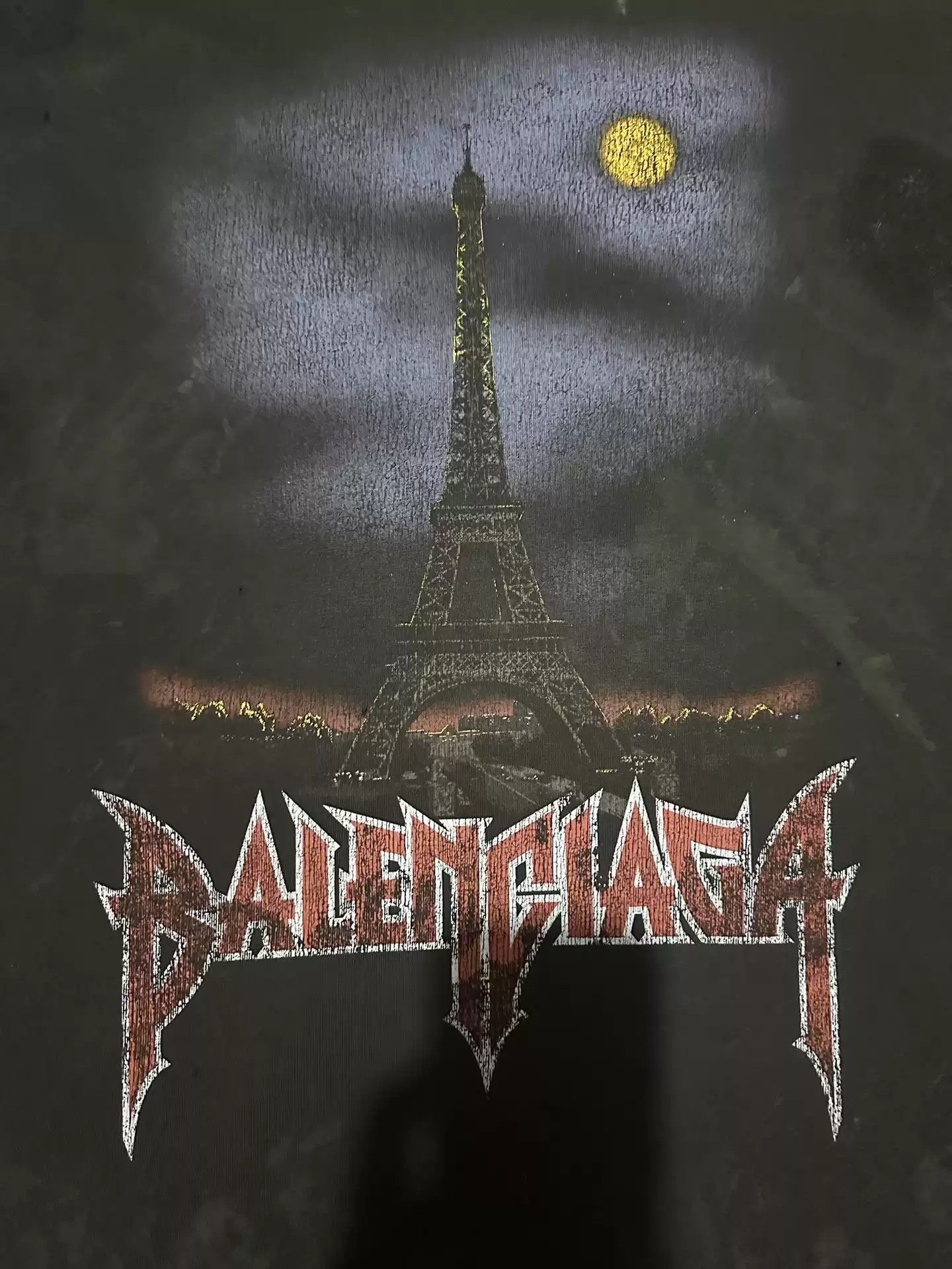 Balenciaga Balenciaga 23FW Mud Dyed Iron Tower Damaged Brushed with Wax Used Main Tower Long sleeved Sweater Size US S / EU 44-46 / 1 - 3 Thumbnail