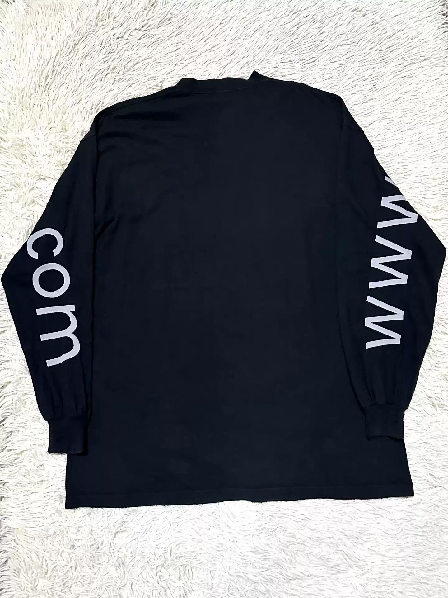 Balenciaga Balenciaga 23FW Erosion Website Embroidery Washed Damaged Long Sleeves Size US L / EU 52-54 / 3 - 2 Thumbnail