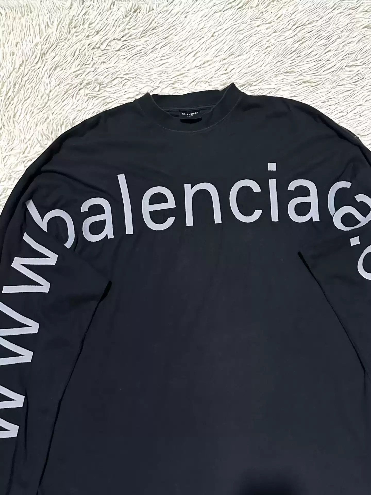 Balenciaga Balenciaga 23FW Erosion Website Embroidery Washed Damaged Long Sleeves Size US L / EU 52-54 / 3 - 3 Thumbnail