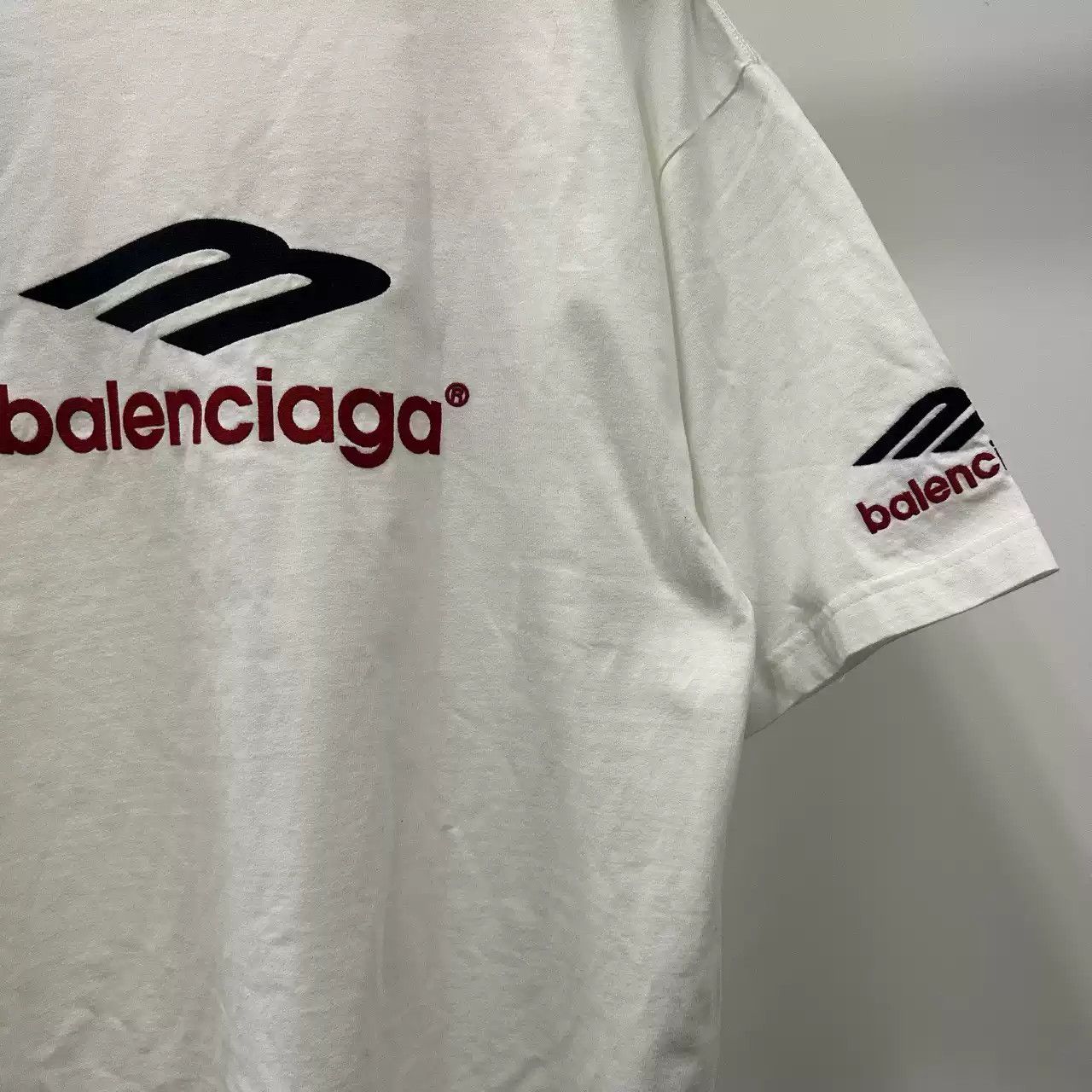 Balenciaga Balenciaga FW23 3B SPORTS ICON embroidered logo short sleeved T-shirt Size US S / EU 44-46 / 1 - 5 Thumbnail