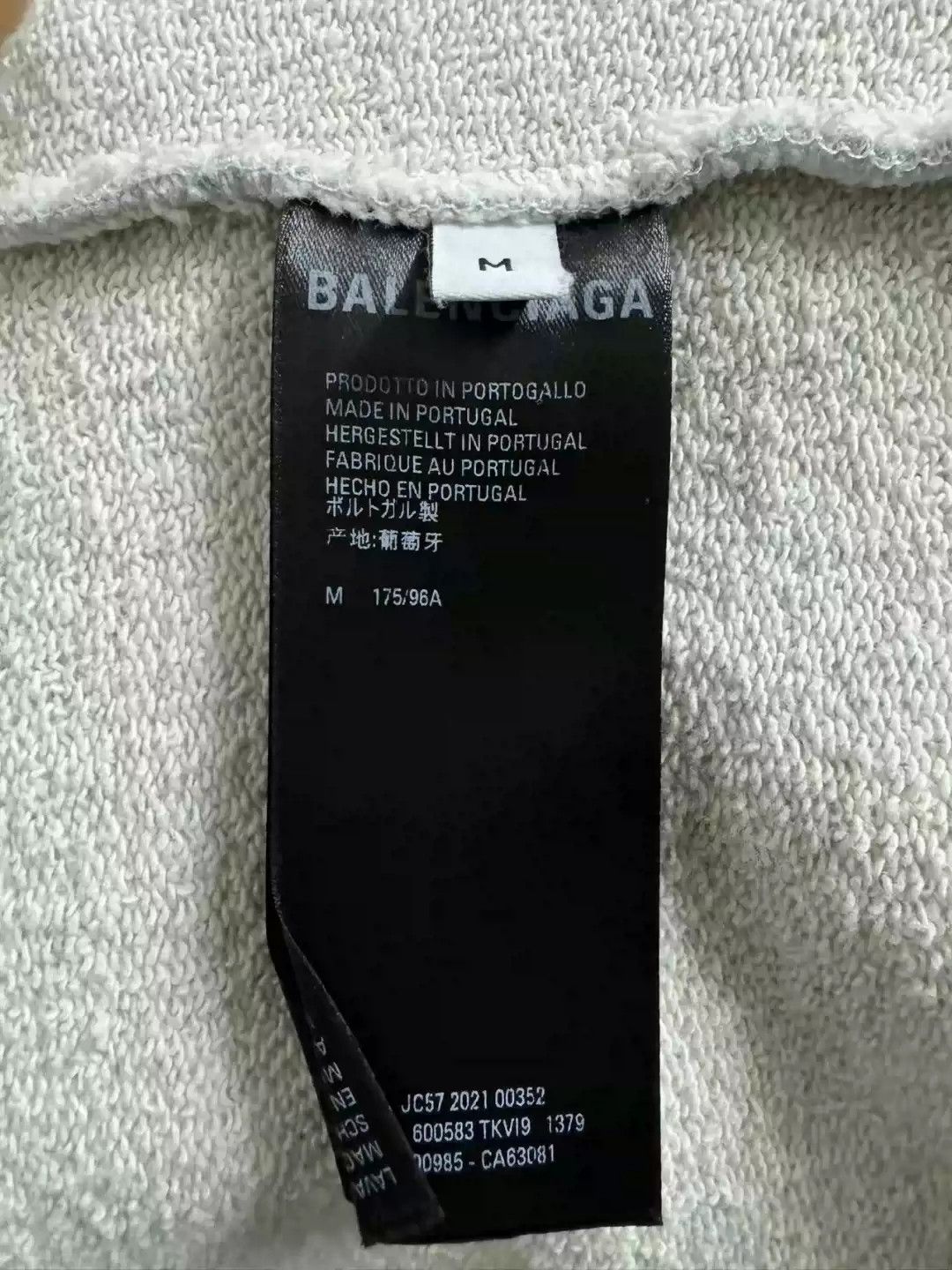 Balenciaga Balenciaga gray embroidered cola hoodie Size US M / EU 48-50 / 2 - 4 Thumbnail