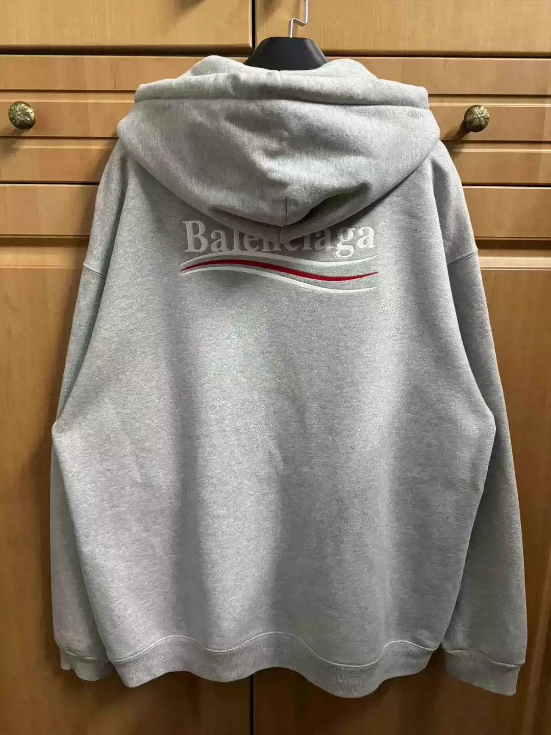 Balenciaga Balenciaga gray embroidered cola hoodie Size US M / EU 48-50 / 2 - 3 Thumbnail