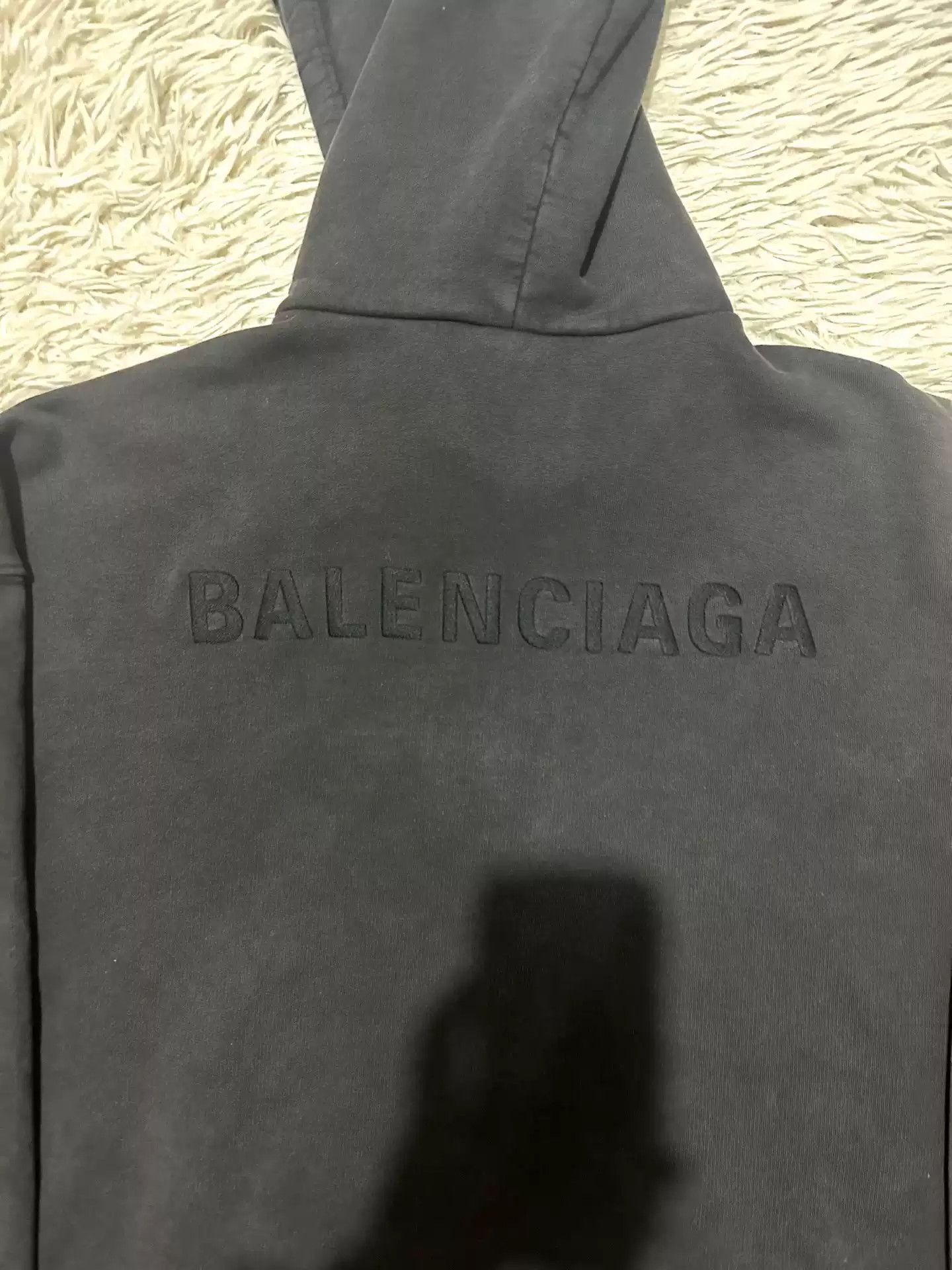 Balenciaga Balenciaga 22SS washed and distressed embroidered logo hoodie Size US M / EU 48-50 / 2 - 4 Thumbnail