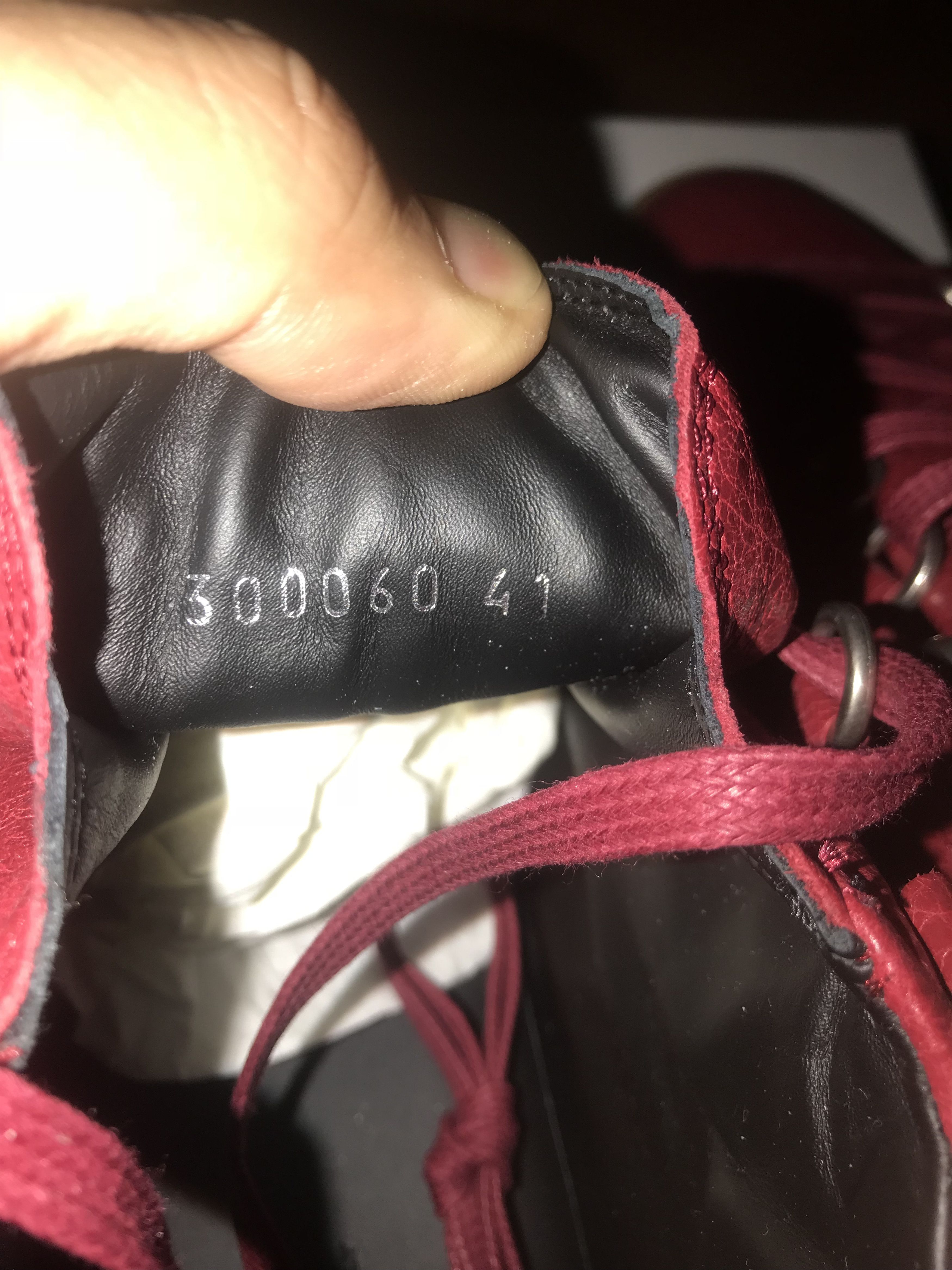 Balenciaga Arena sneakers burgundy gum bottom Size US 8 / EU 41 - 2 Thumbnail
