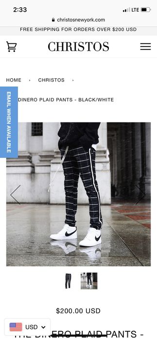 Dinero hot sale plaid pants