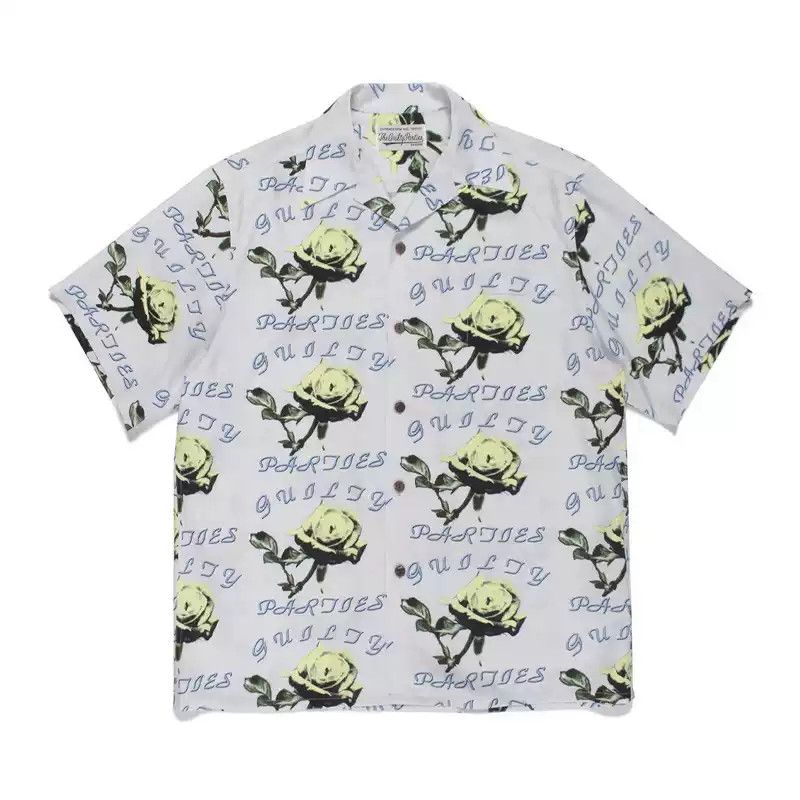 Wacko Maria Rose Flat Short Sleeve Shirt Tops