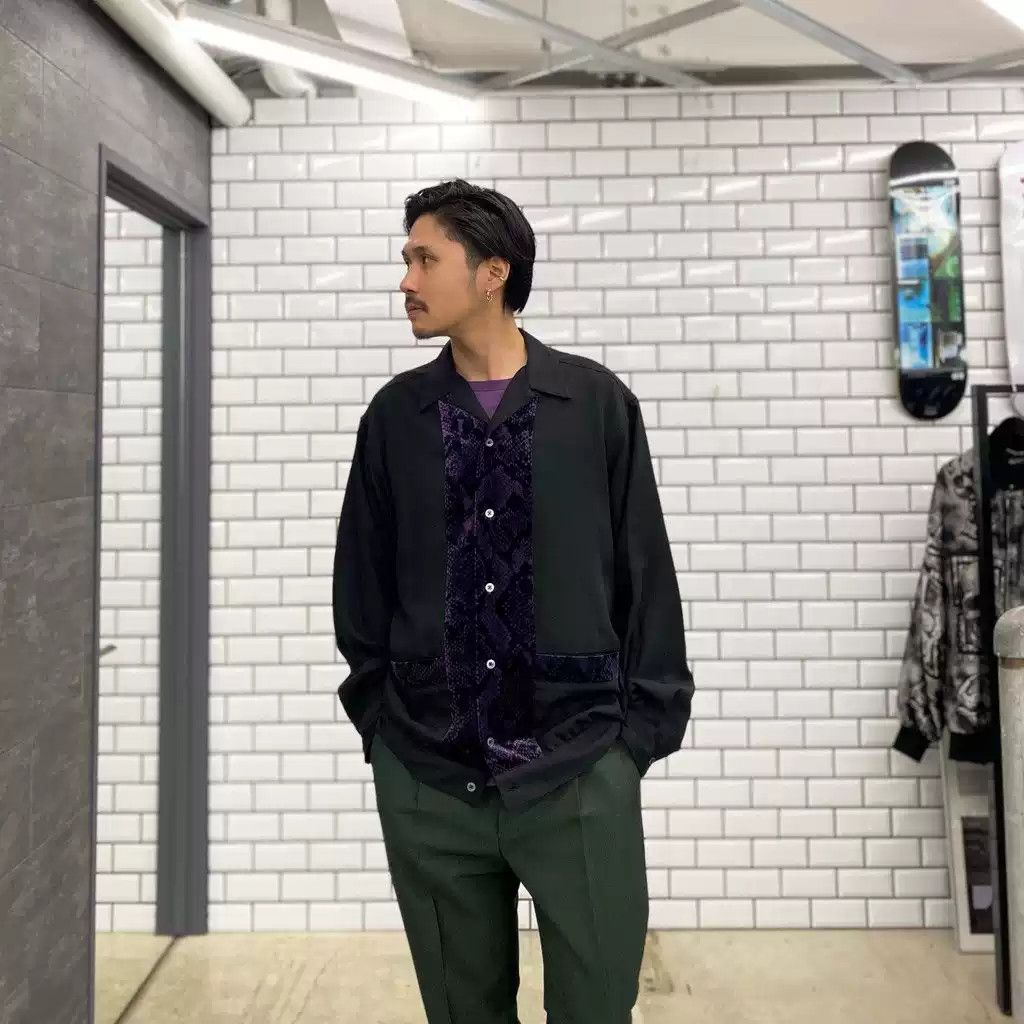 Wacko Maria Two Tone Open Collar Shirt