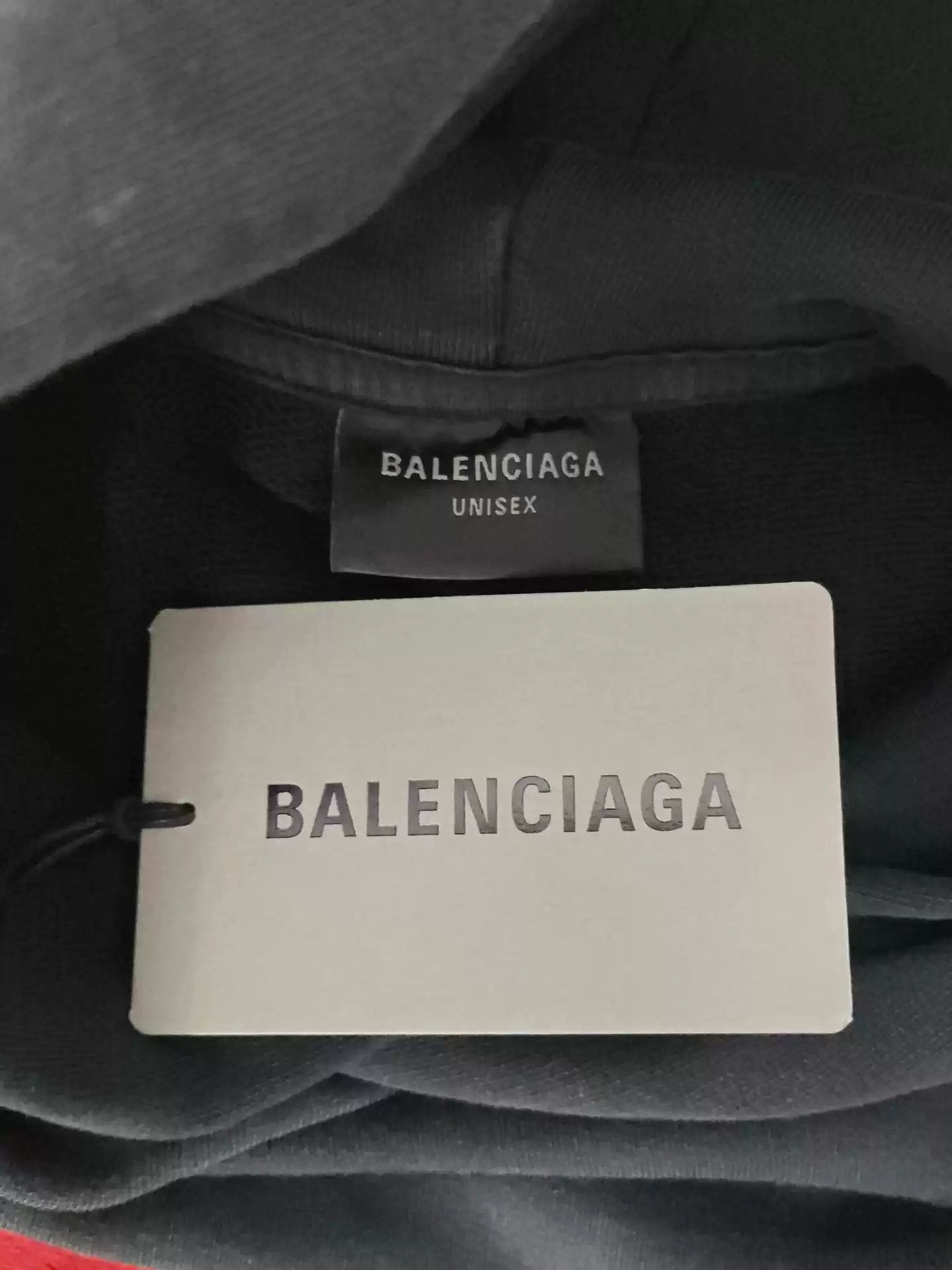 Balenciaga Balenciaga23FW 3Bsports Black and Red Hoodie Size US S / EU 44-46 / 1 - 5 Thumbnail