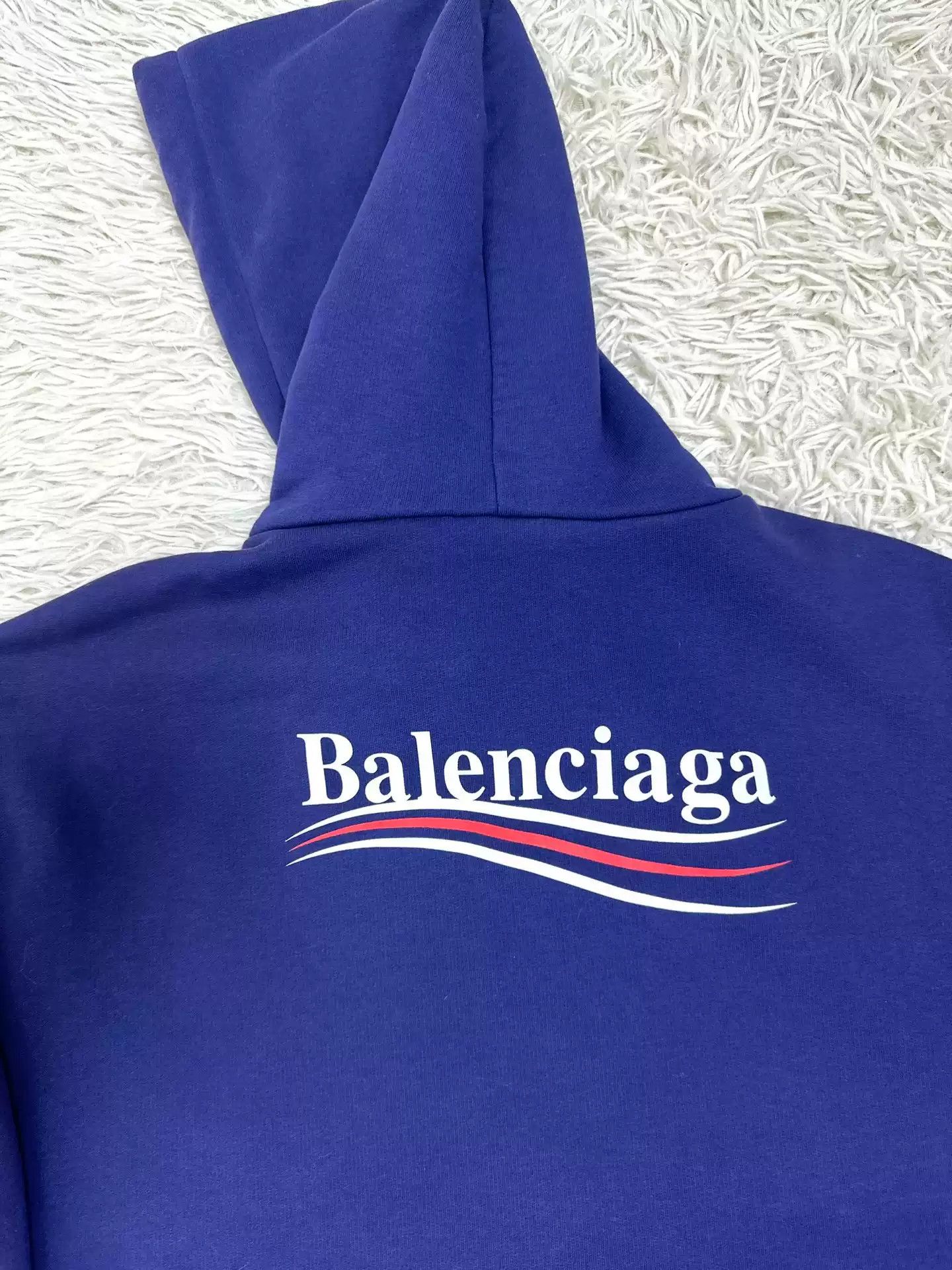 Balenciaga Balenciaga Cola Wave Blue Hoodie Size US XL / EU 56 / 4 - 5 Thumbnail