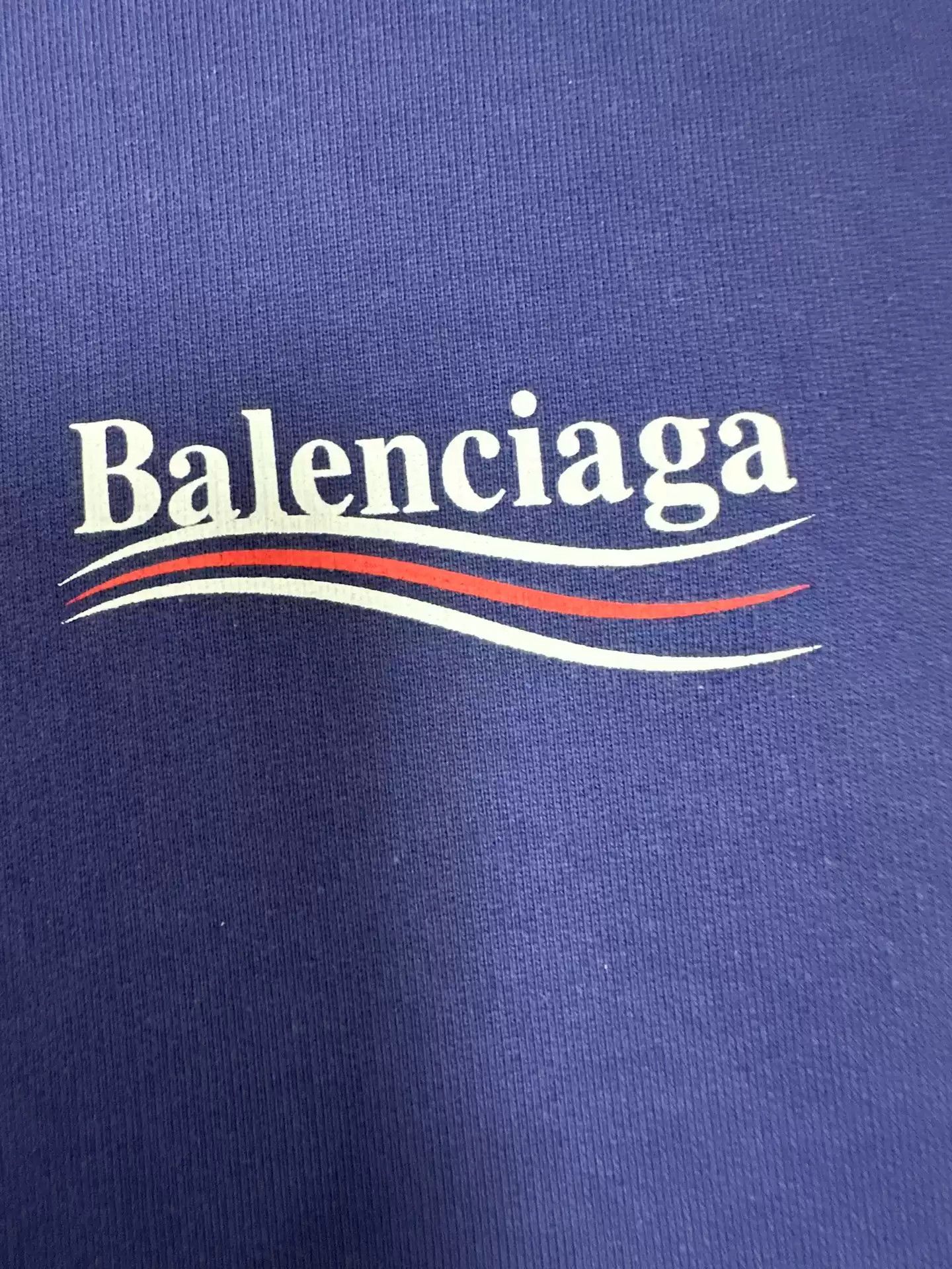 Balenciaga Balenciaga Cola Wave Blue Hoodie Size US XL / EU 56 / 4 - 4 Thumbnail