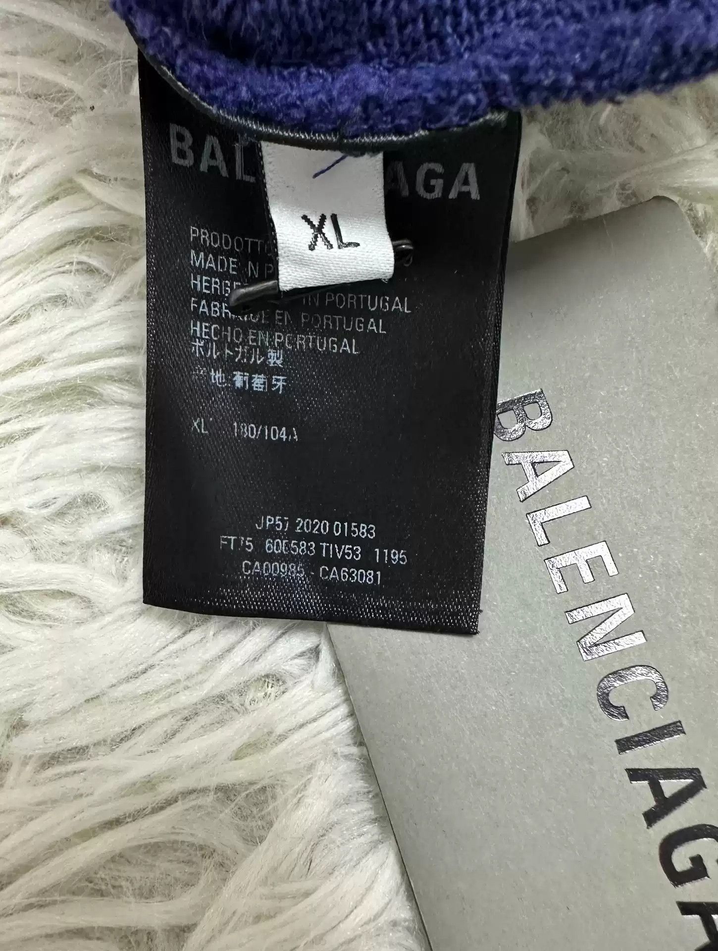 Balenciaga Balenciaga Cola Wave Blue Hoodie Size US XL / EU 56 / 4 - 8 Thumbnail