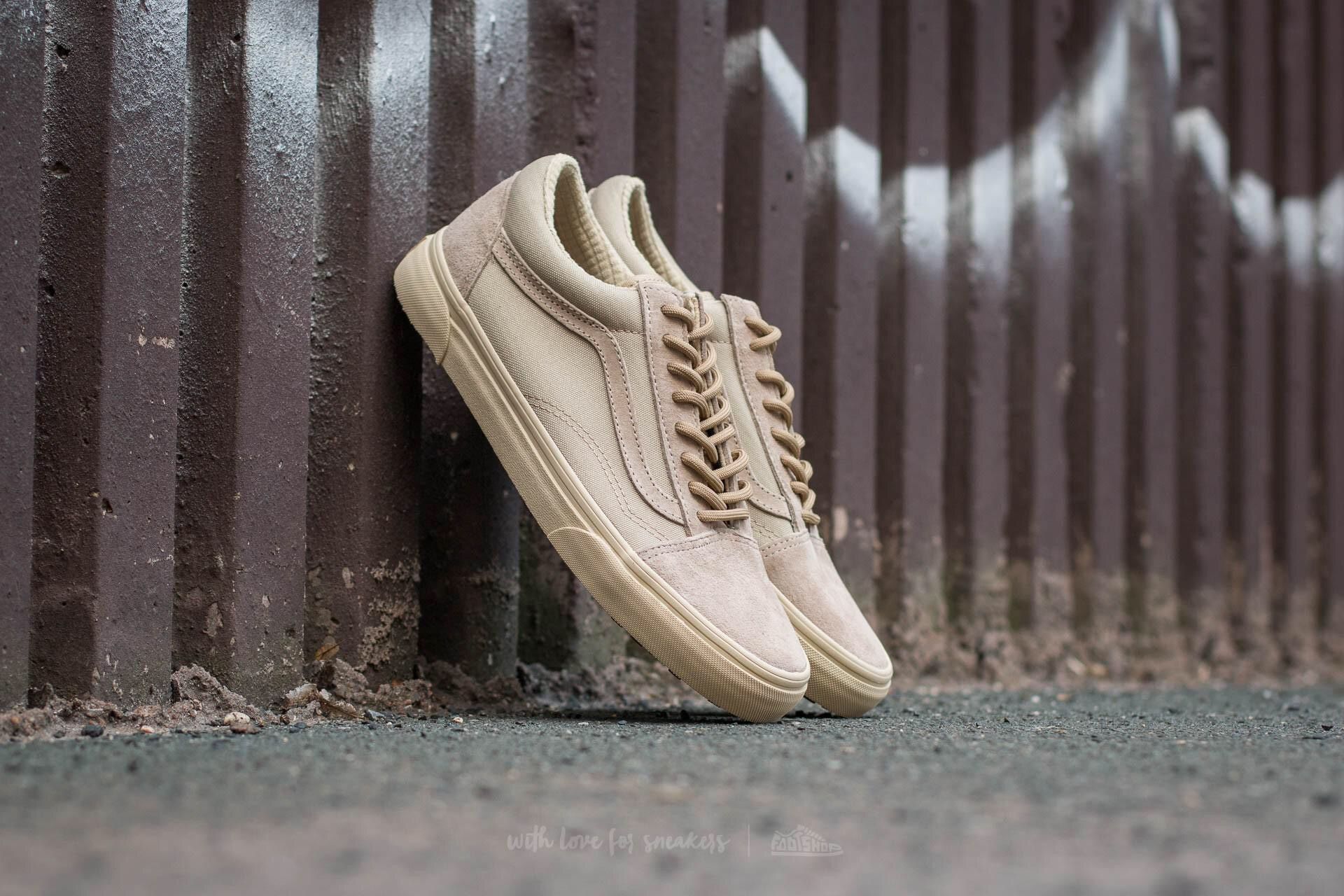 Old school vans khaki hotsell