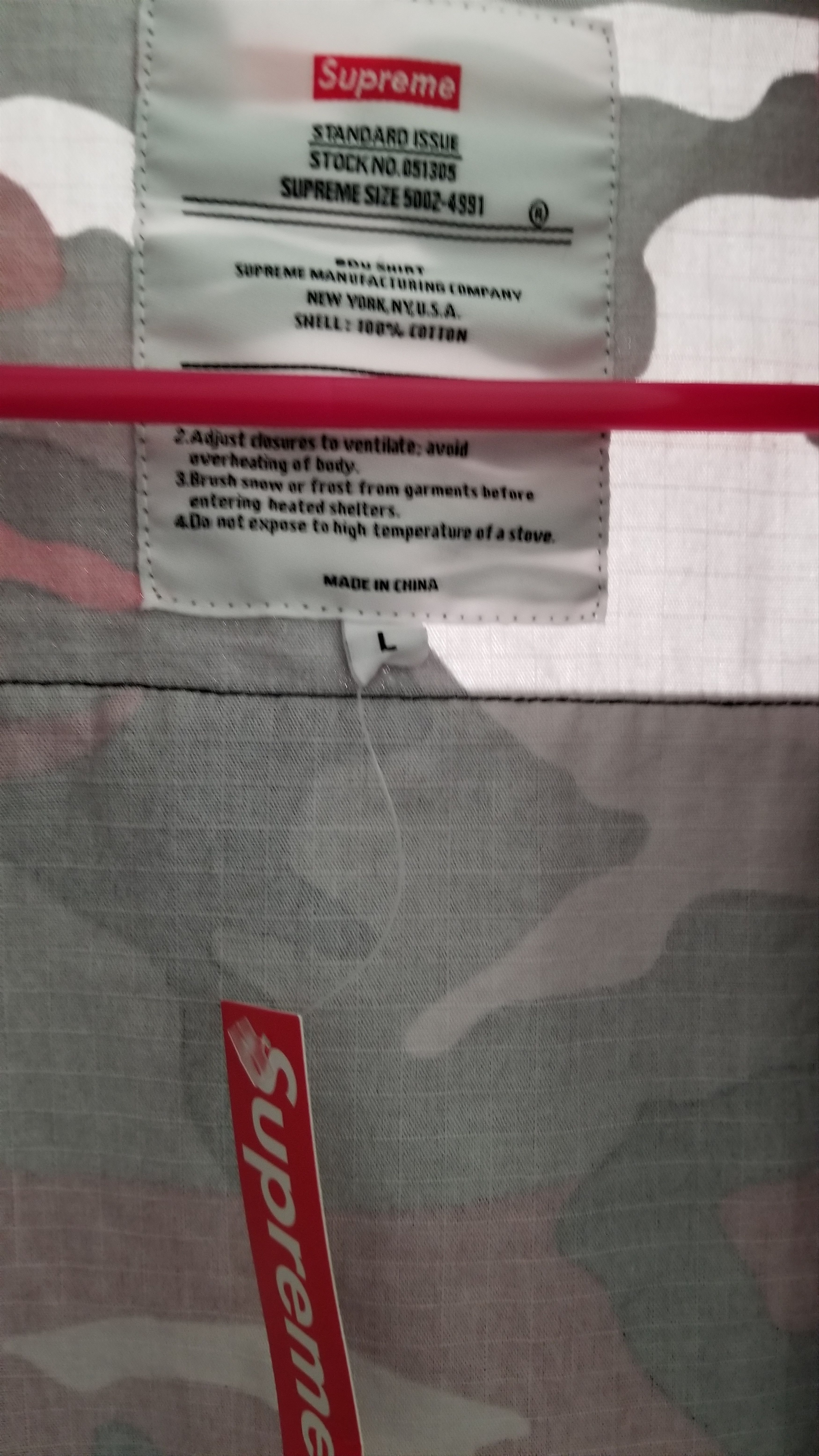 Supreme SUPREME HELLRAISER BDU SHIRT RED CAMO Size US L / EU 52-54 / 3 - 11 Thumbnail
