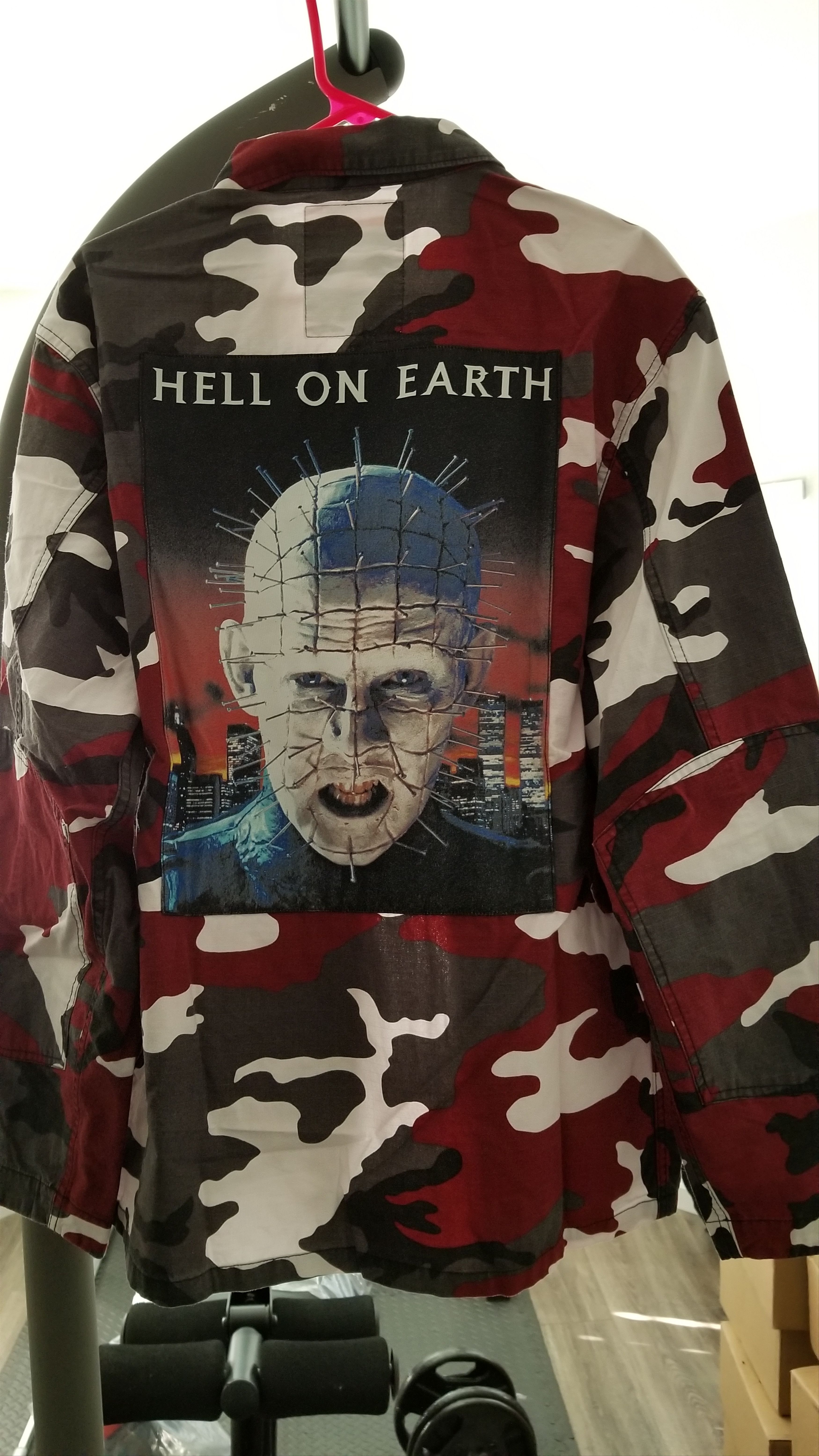 Supreme SUPREME HELLRAISER BDU SHIRT RED CAMO Size US L / EU 52-54 / 3 - 8 Thumbnail