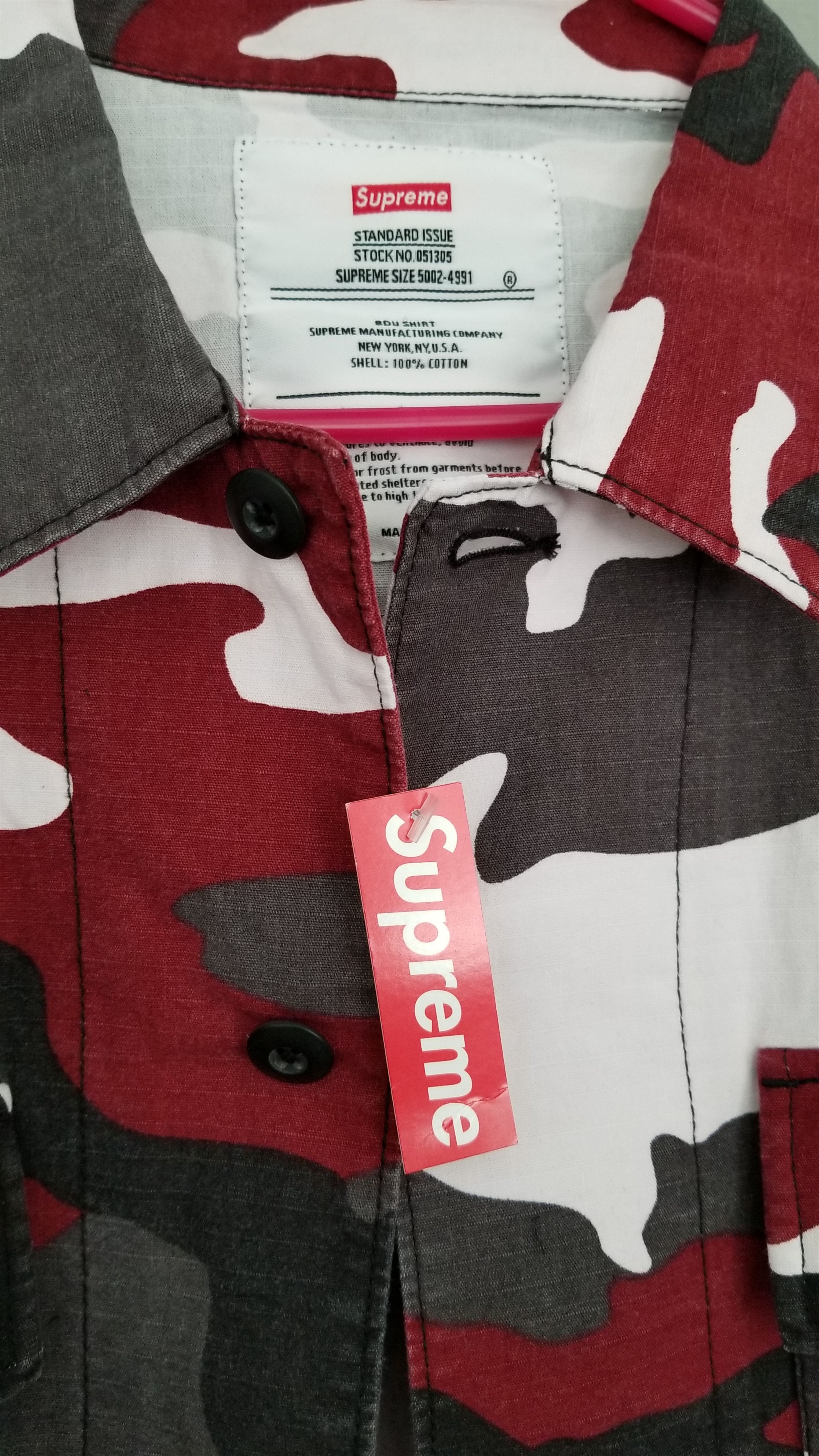 Supreme SUPREME HELLRAISER BDU SHIRT RED CAMO Size US L / EU 52-54 / 3 - 4 Thumbnail