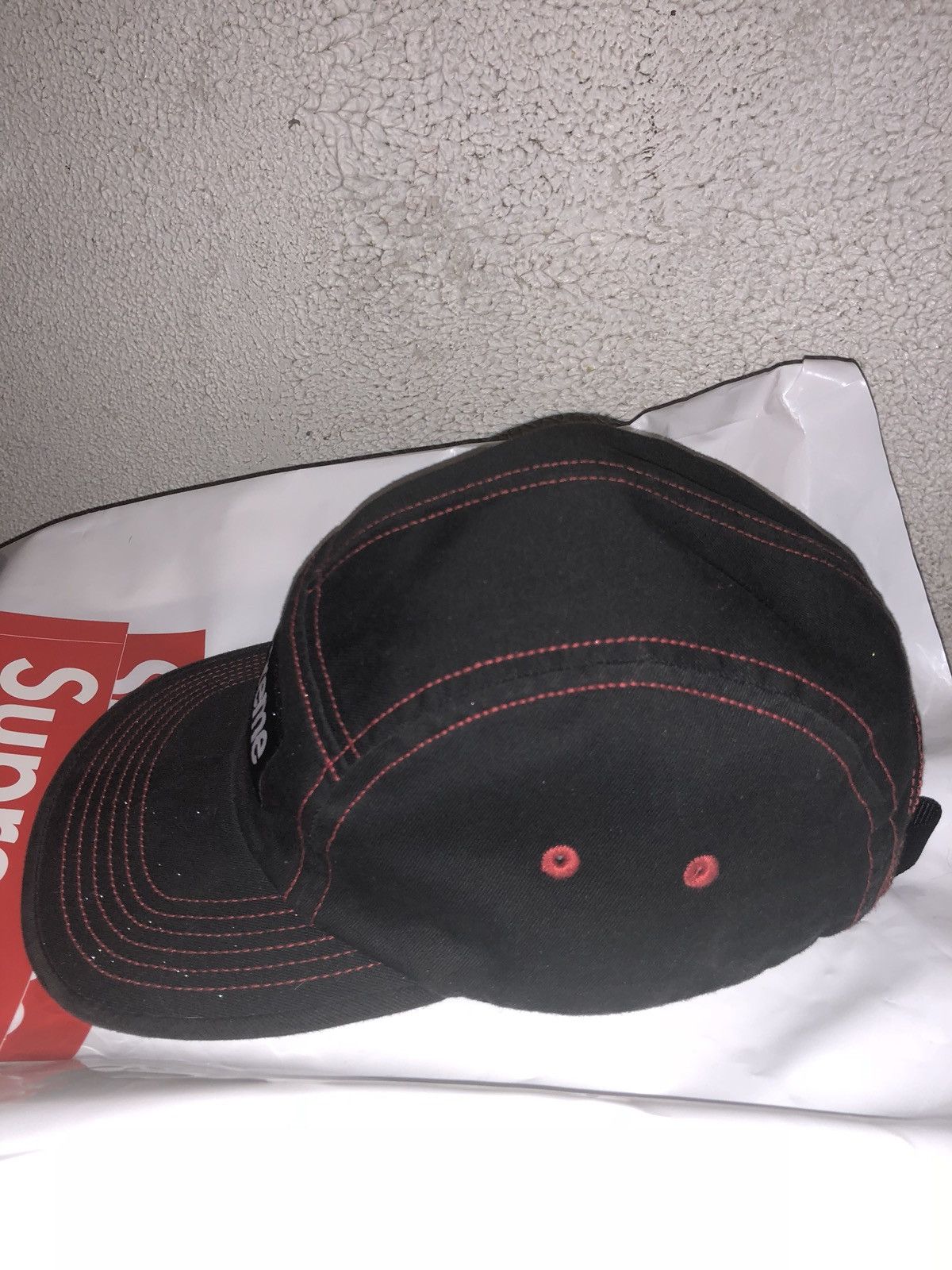 Supreme Contrast Stitch Camp Cap (SS18) White