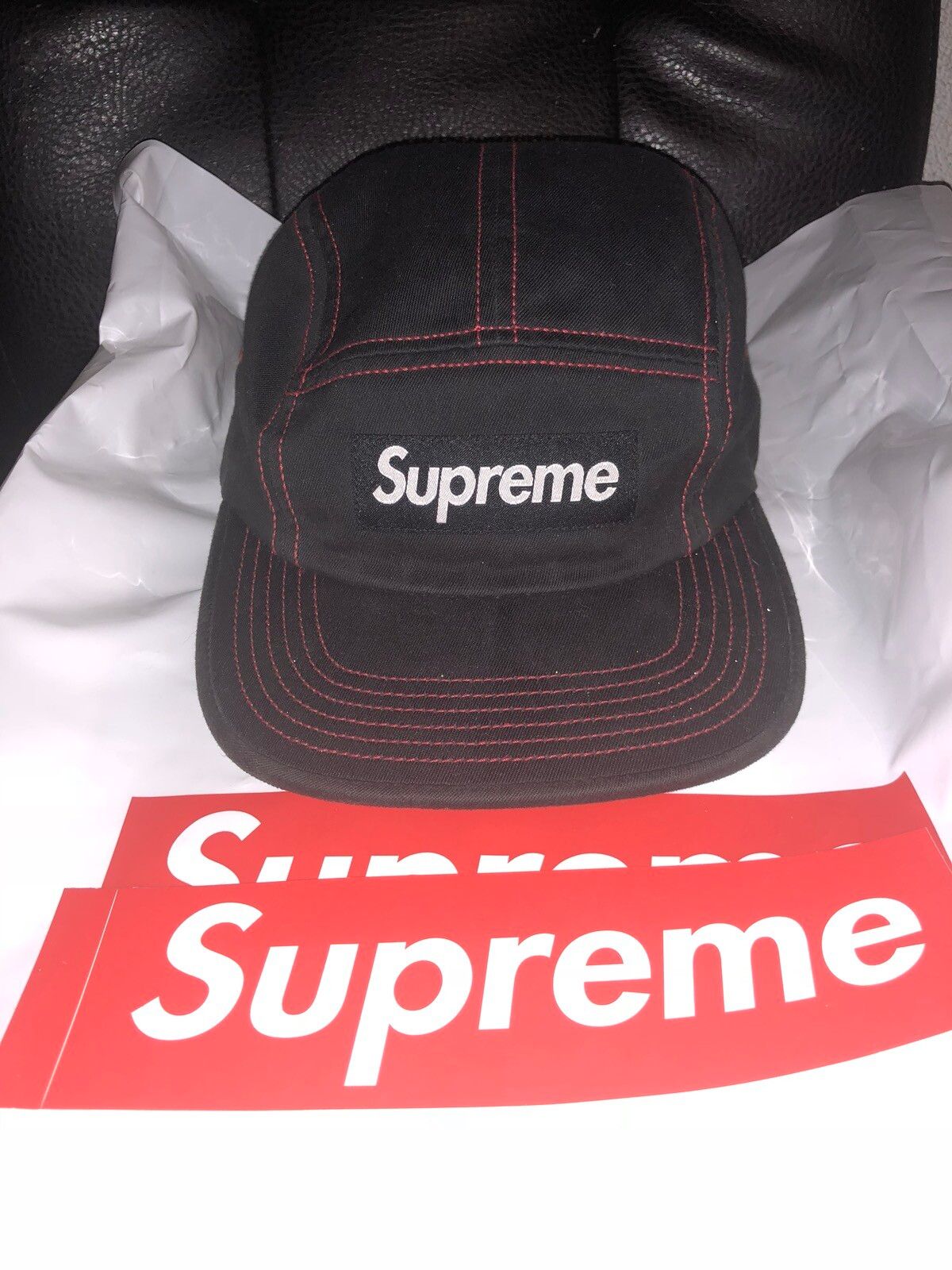 Supreme Contrast Stitch Camp Cap | Grailed