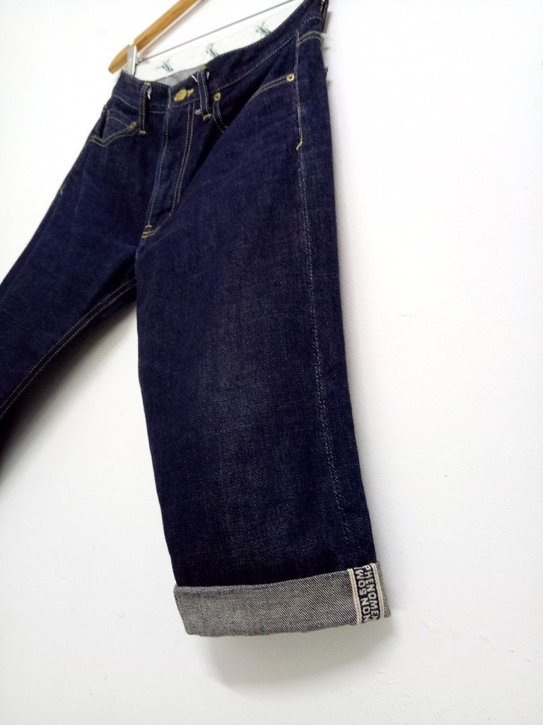 PHENOMENON 🔥Phenomenon Selvedge Denim Crop Pants Rare Design Punk Rock Size US 31 - 5 Thumbnail