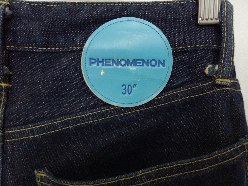 PHENOMENON 🔥Phenomenon Selvedge Denim Crop Pants Rare Design Punk Rock Size US 31 - 9 Thumbnail