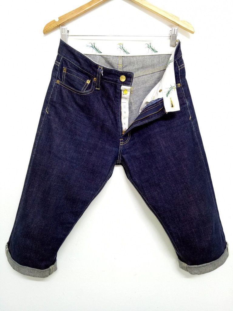 PHENOMENON 🔥Phenomenon Selvedge Denim Crop Pants Rare Design Punk Rock Size US 31 - 12 Thumbnail
