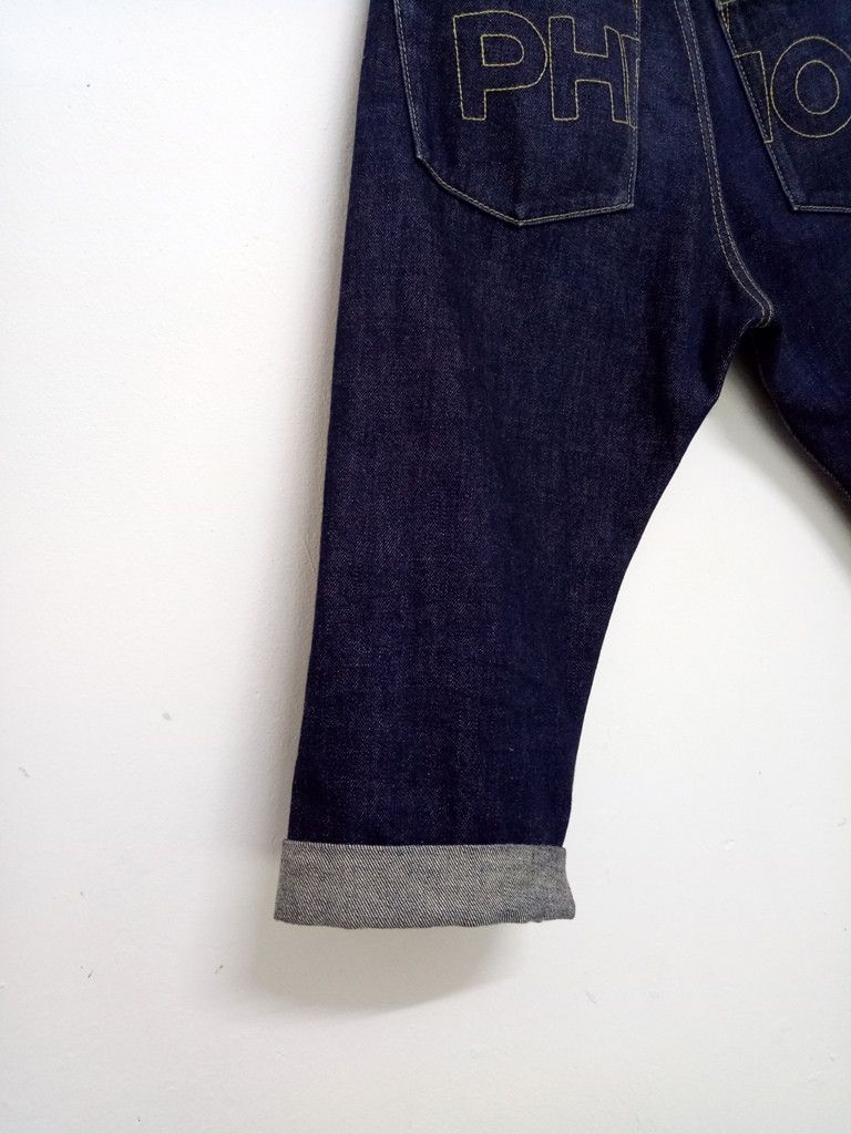 PHENOMENON 🔥Phenomenon Selvedge Denim Crop Pants Rare Design Punk Rock Size US 31 - 11 Thumbnail