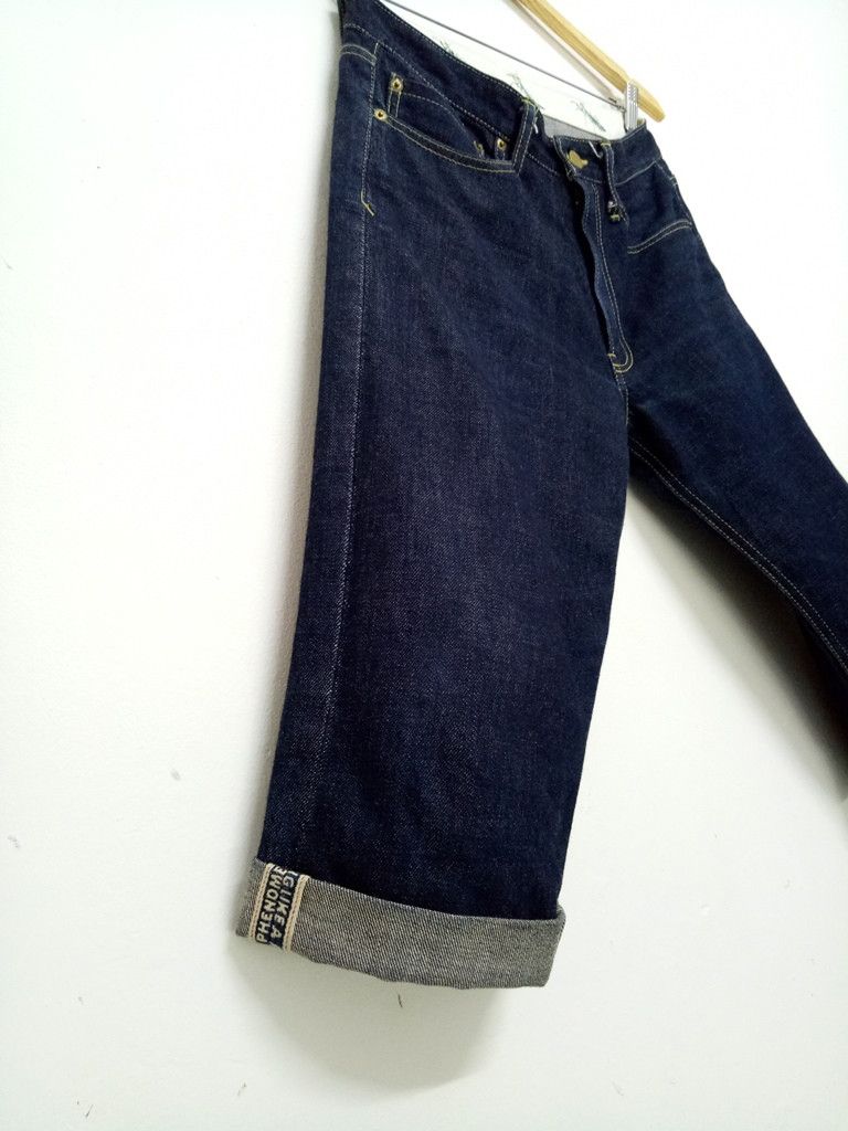 PHENOMENON 🔥Phenomenon Selvedge Denim Crop Pants Rare Design Punk Rock Size US 31 - 6 Thumbnail