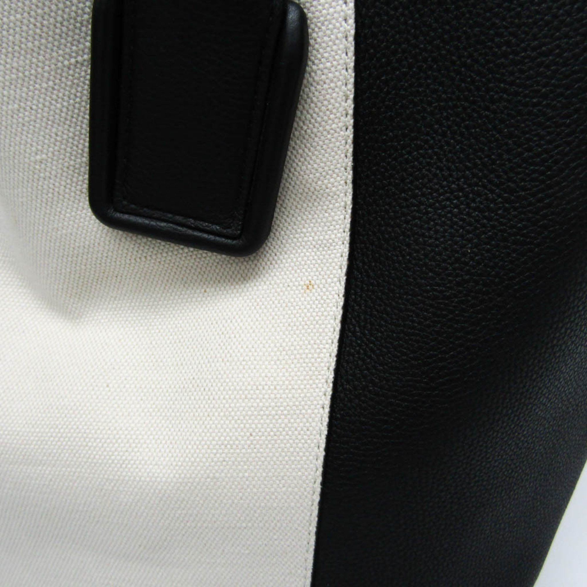 Bottega Veneta Basket Large Women´s Leather,Canvas Tote Bag Black,Off-white Other