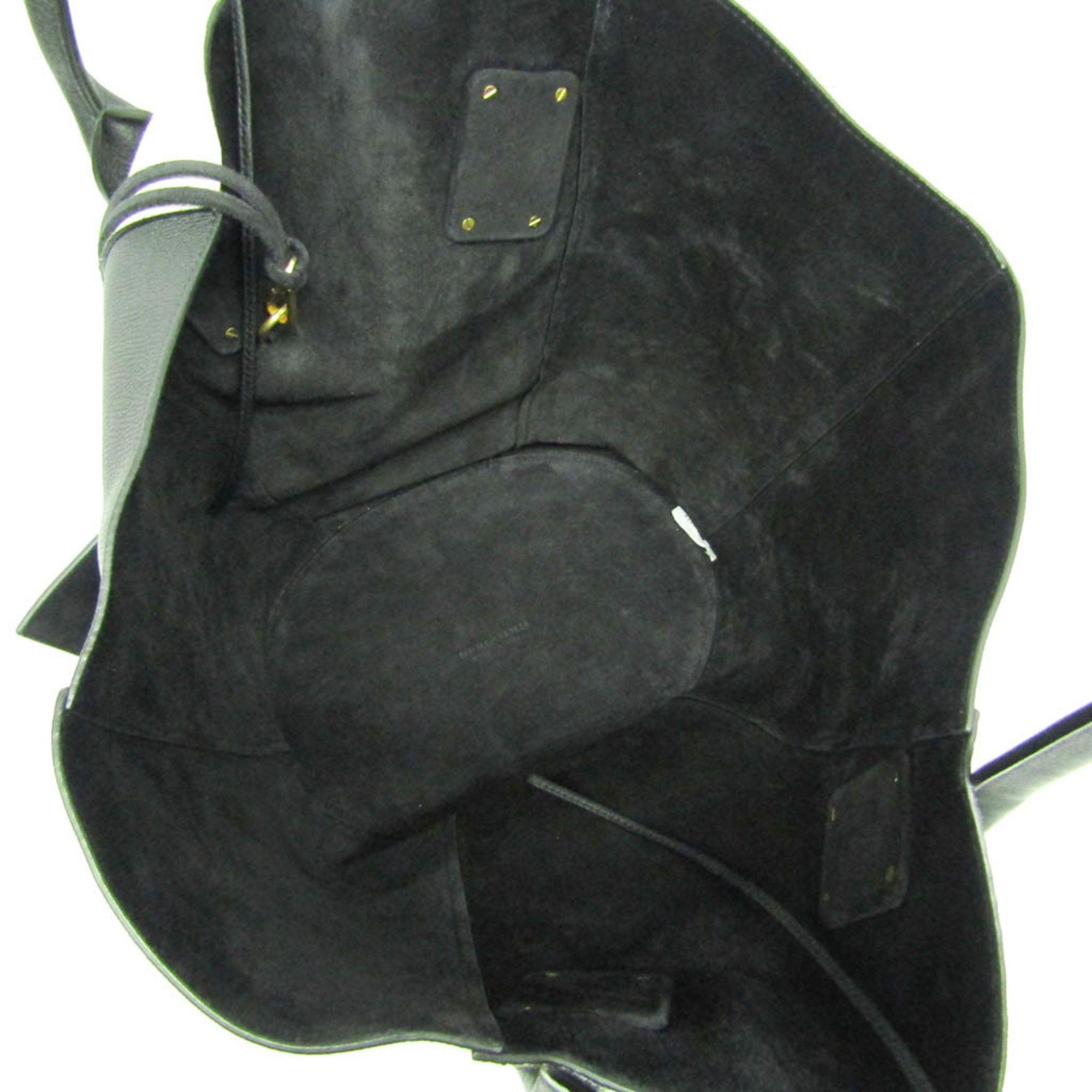 Bottega Veneta Basket Large Women´s Leather,Canvas Tote Bag Black,Off-white Other